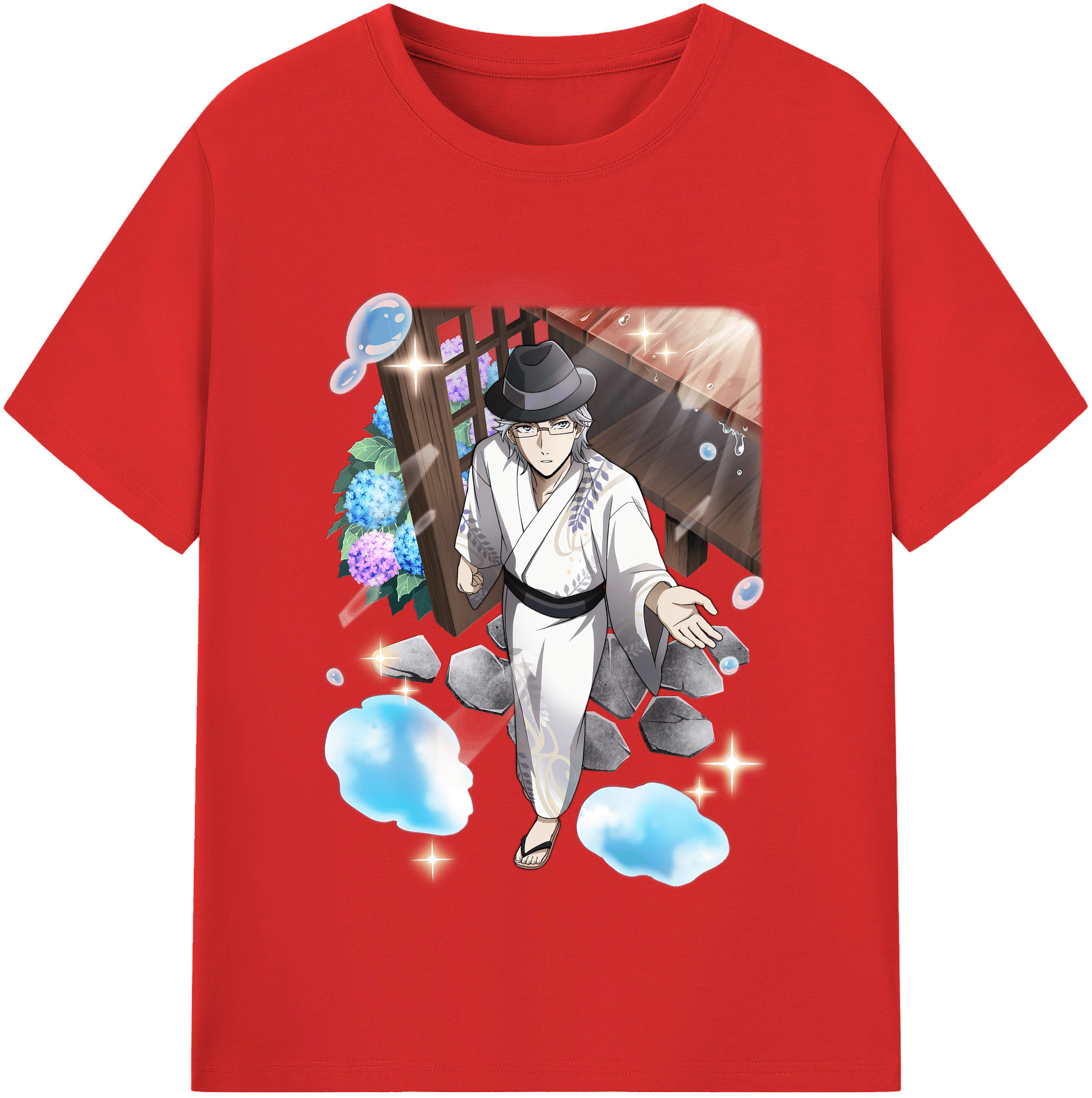 （画像用） 文豪ストレイドッグス Bungo Stray Dogs 綿100％半袖Tシャツ（フロントプリント）
