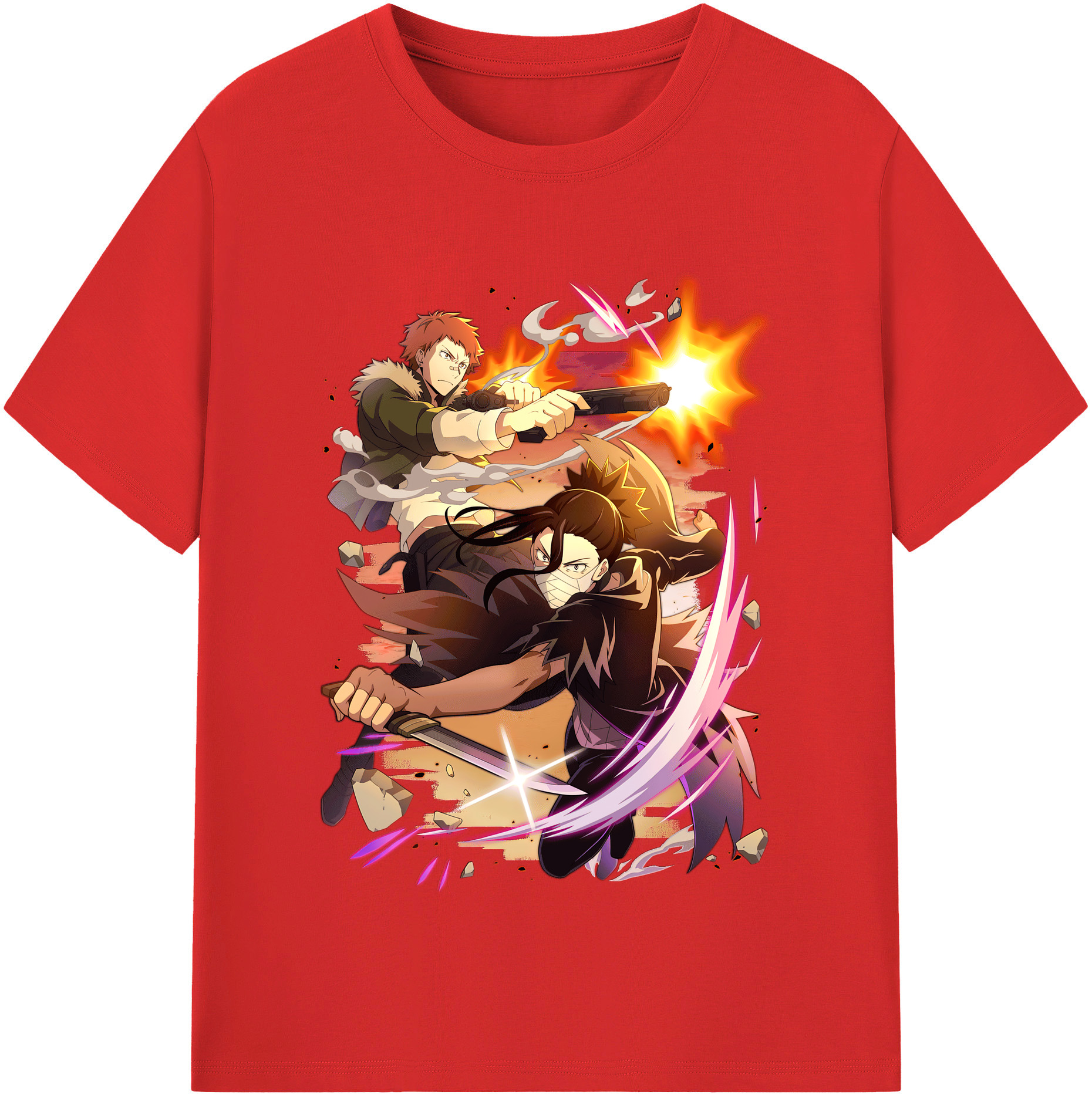 （画像用） 文豪ストレイドッグス Bungo Stray Dogs 綿100％半袖Tシャツ（フロントプリント）