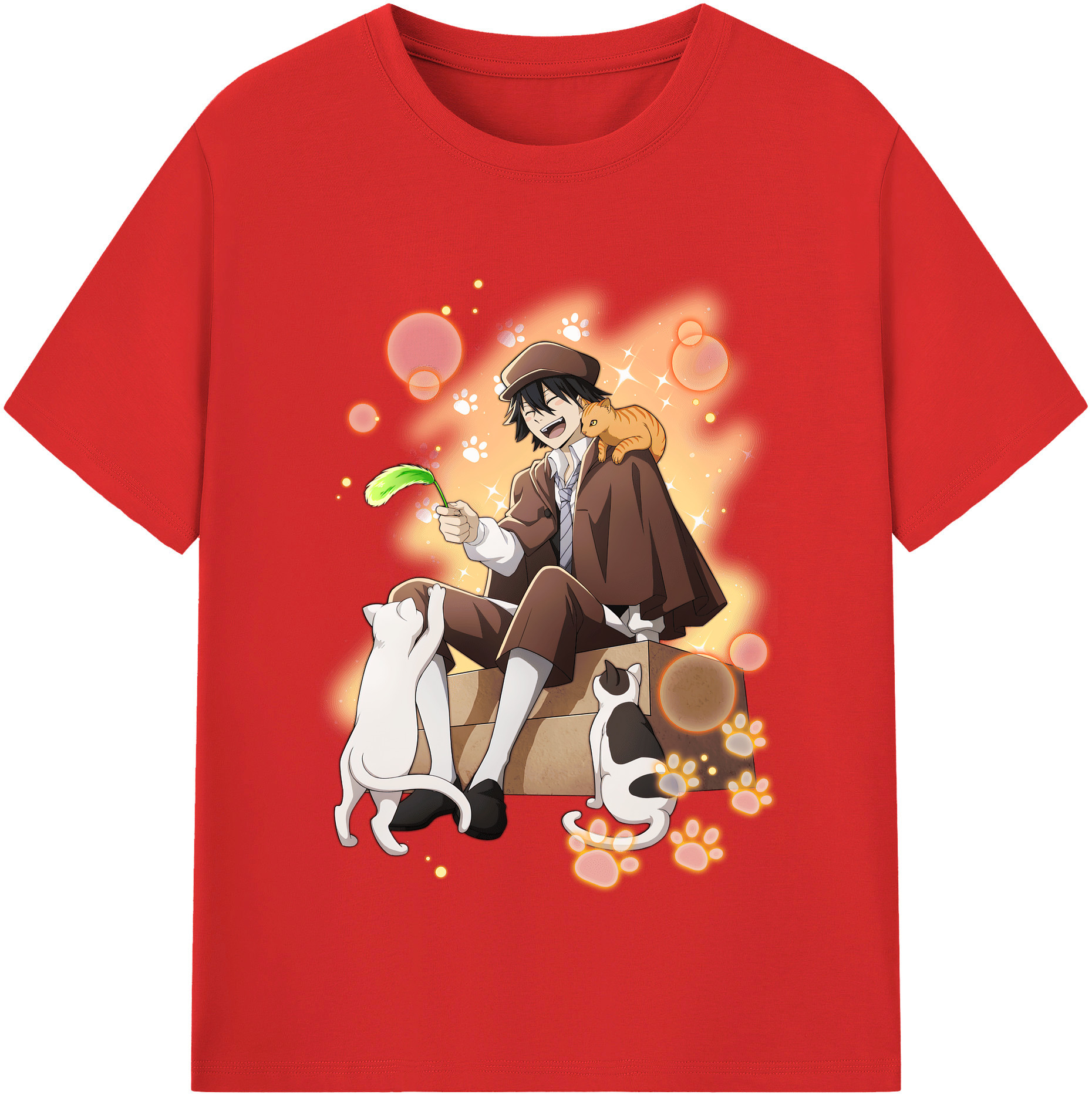 （画像用） 文豪ストレイドッグス Bungo Stray Dogs 綿100％半袖Tシャツ（フロントプリント）