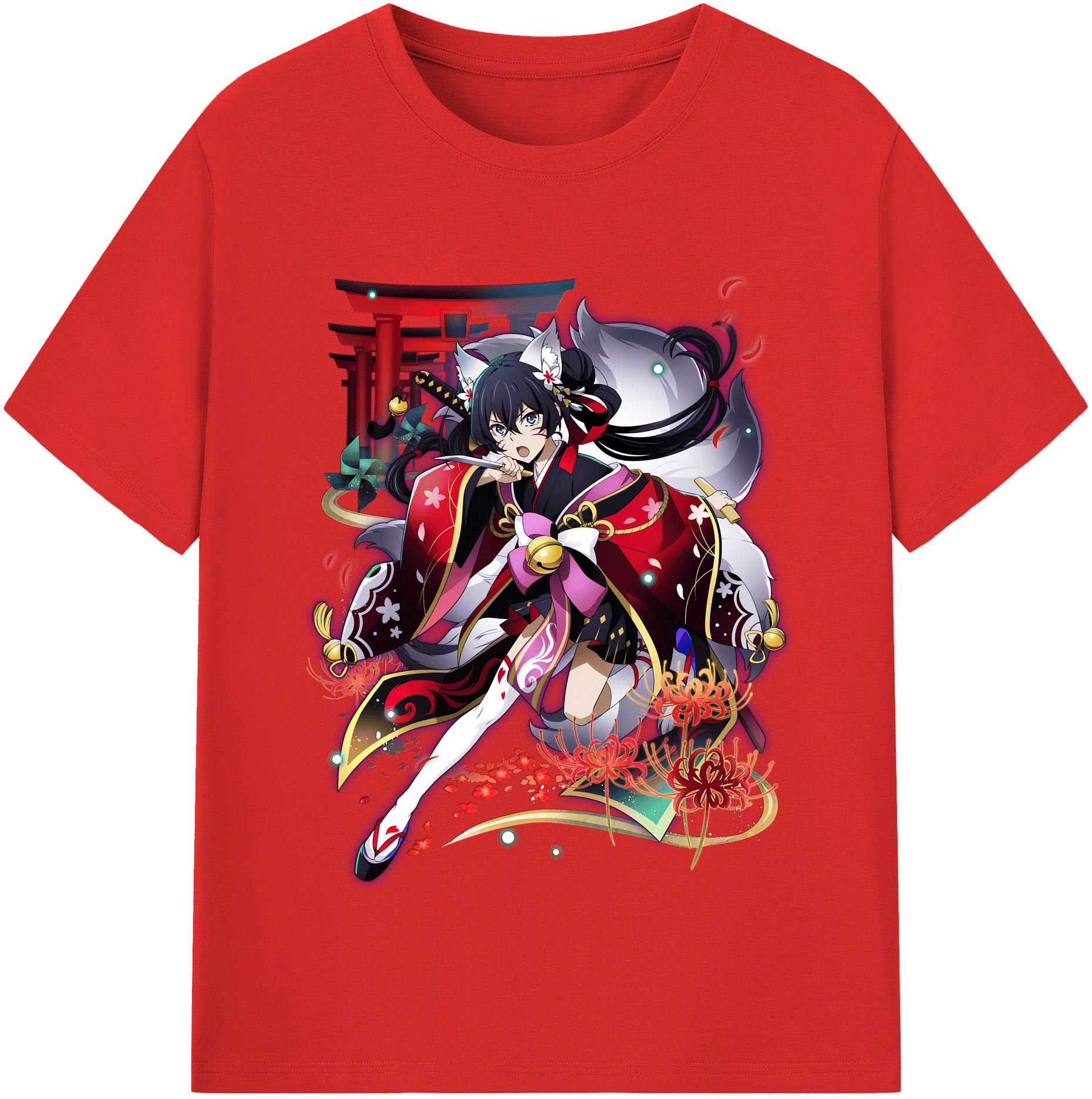 （画像用） 文豪ストレイドッグス Bungo Stray Dogs 綿100％半袖Tシャツ（フロントプリント）
