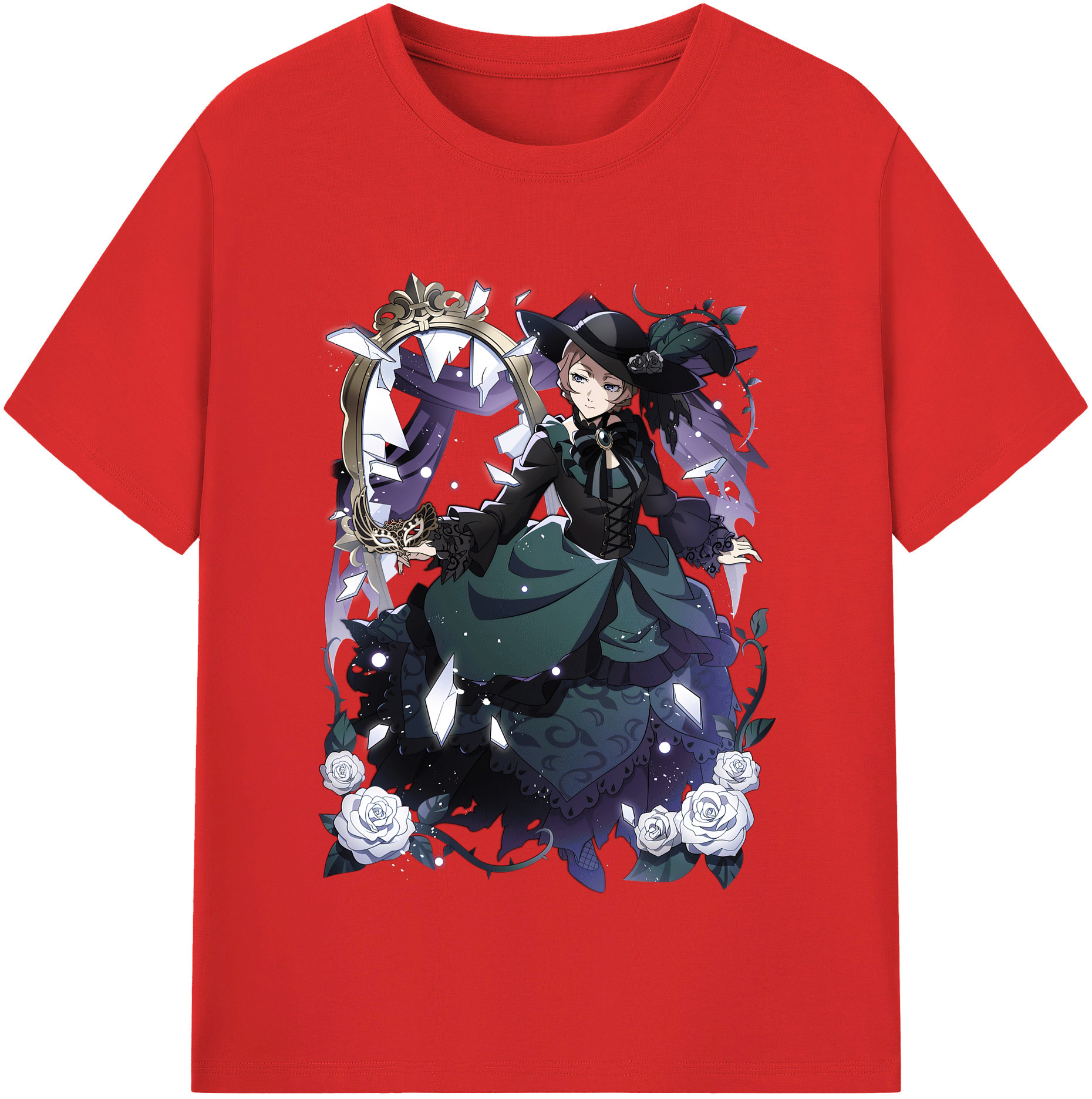 （画像用） 文豪ストレイドッグス Bungo Stray Dogs 綿100％半袖Tシャツ（フロントプリント）