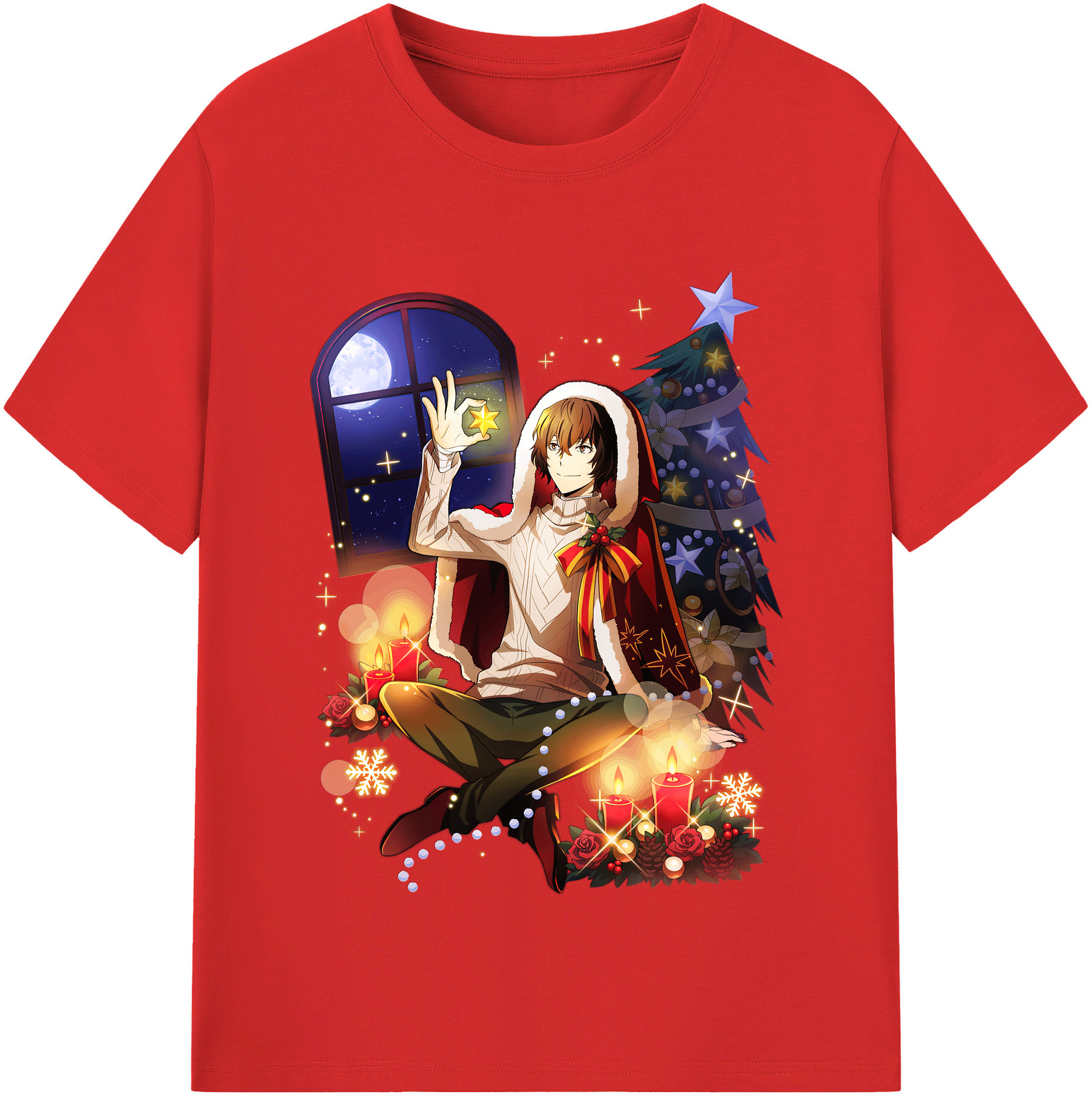 （画像用） 文豪ストレイドッグス Bungo Stray Dogs 綿100％半袖Tシャツ（フロントプリント）
