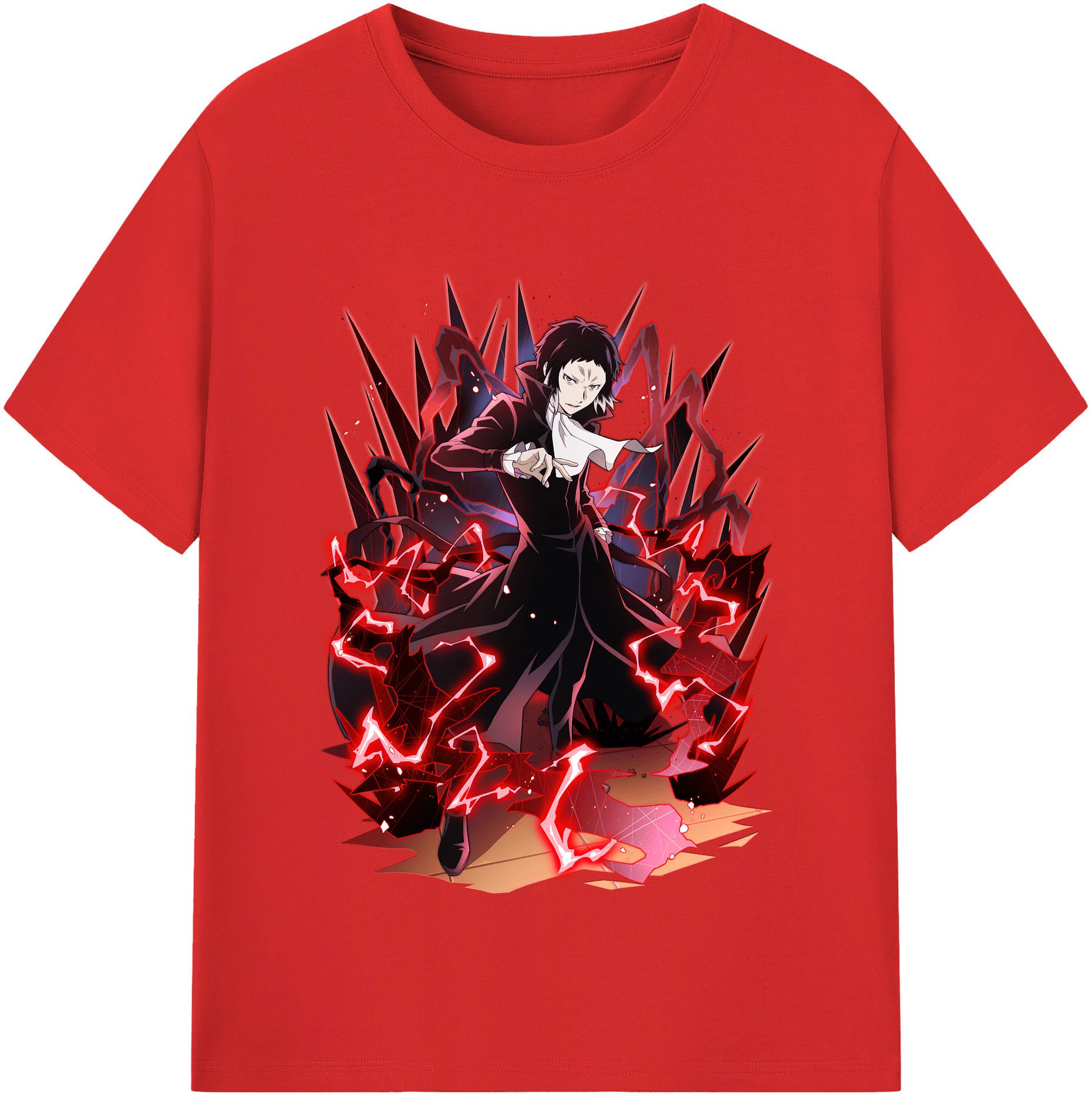 （画像用） 文豪ストレイドッグス Bungo Stray Dogs 綿100％半袖Tシャツ（フロントプリント）