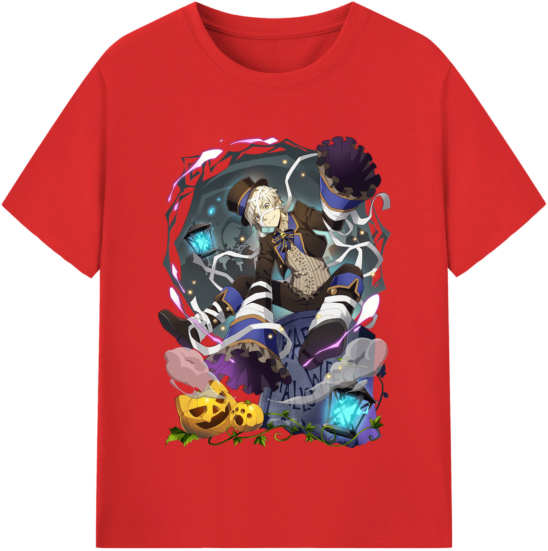 （画像用） 文豪ストレイドッグス Bungo Stray Dogs 綿100％半袖Tシャツ（フロントプリント）