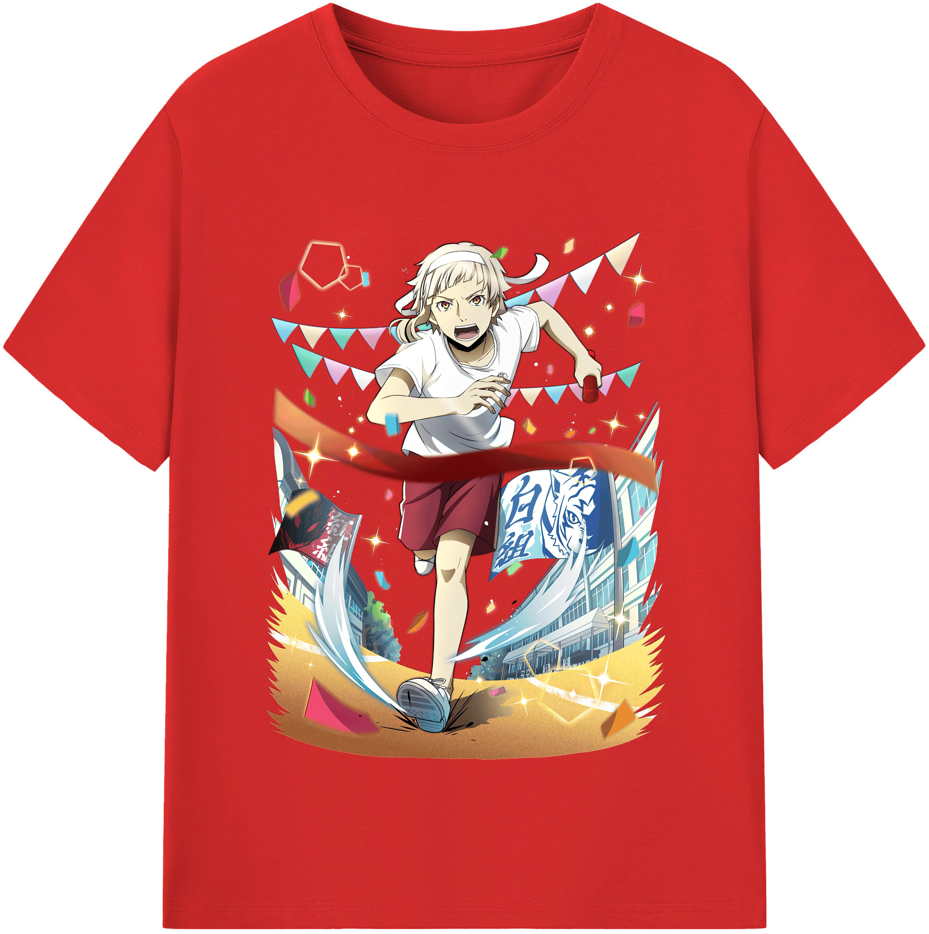 （画像用） 文豪ストレイドッグス Bungo Stray Dogs 綿100％半袖Tシャツ（フロントプリント）