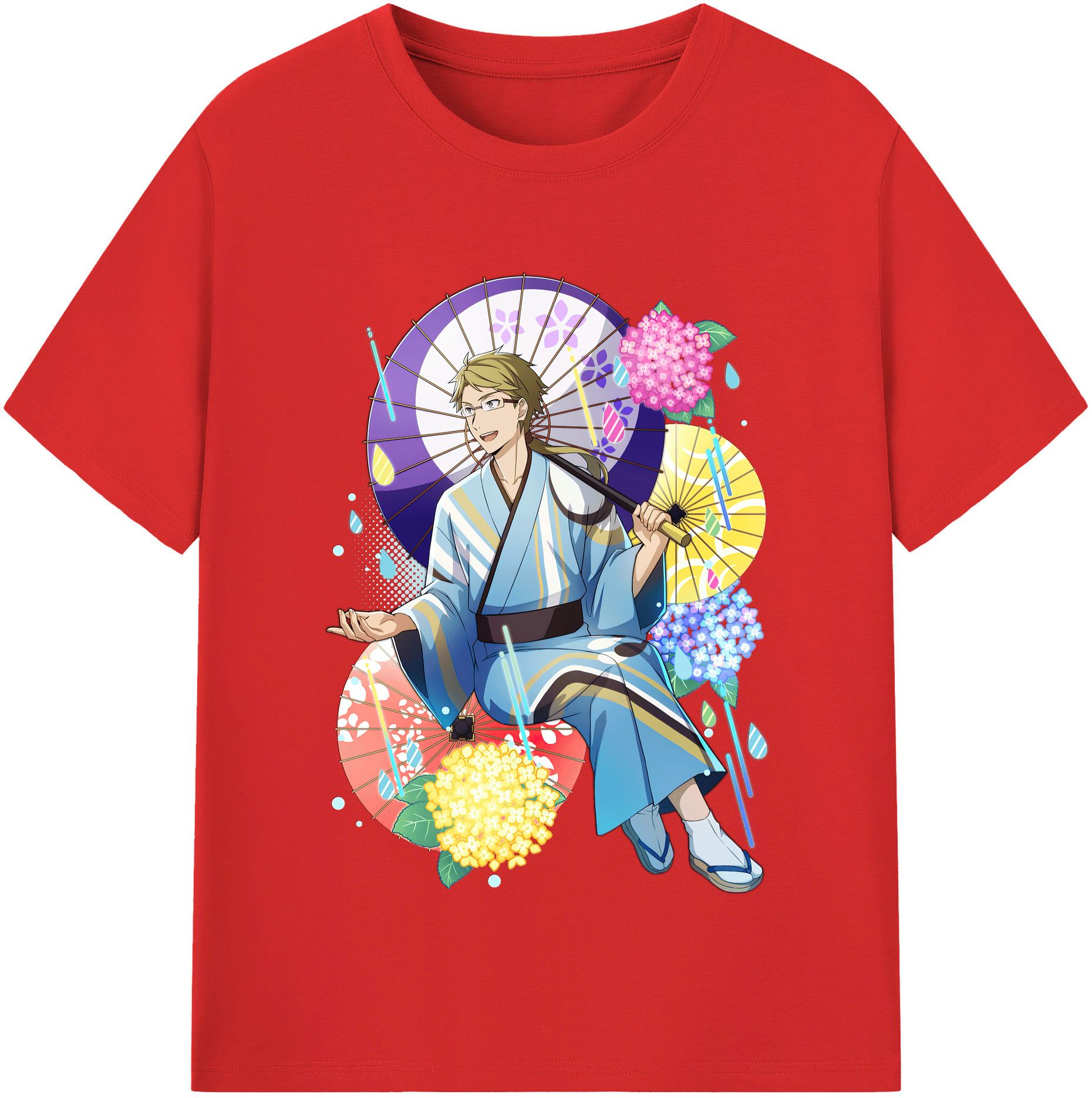 （画像用） 文豪ストレイドッグス Bungo Stray Dogs 綿100％半袖Tシャツ（フロントプリント）