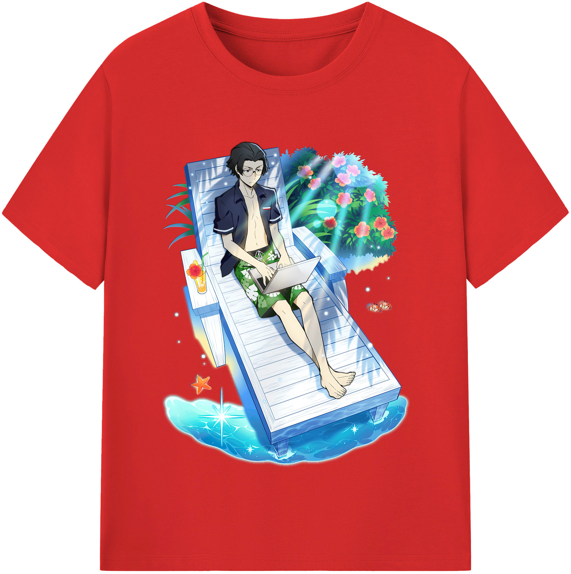 （画像用） 文豪ストレイドッグス Bungo Stray Dogs 綿100％半袖Tシャツ（フロントプリント）