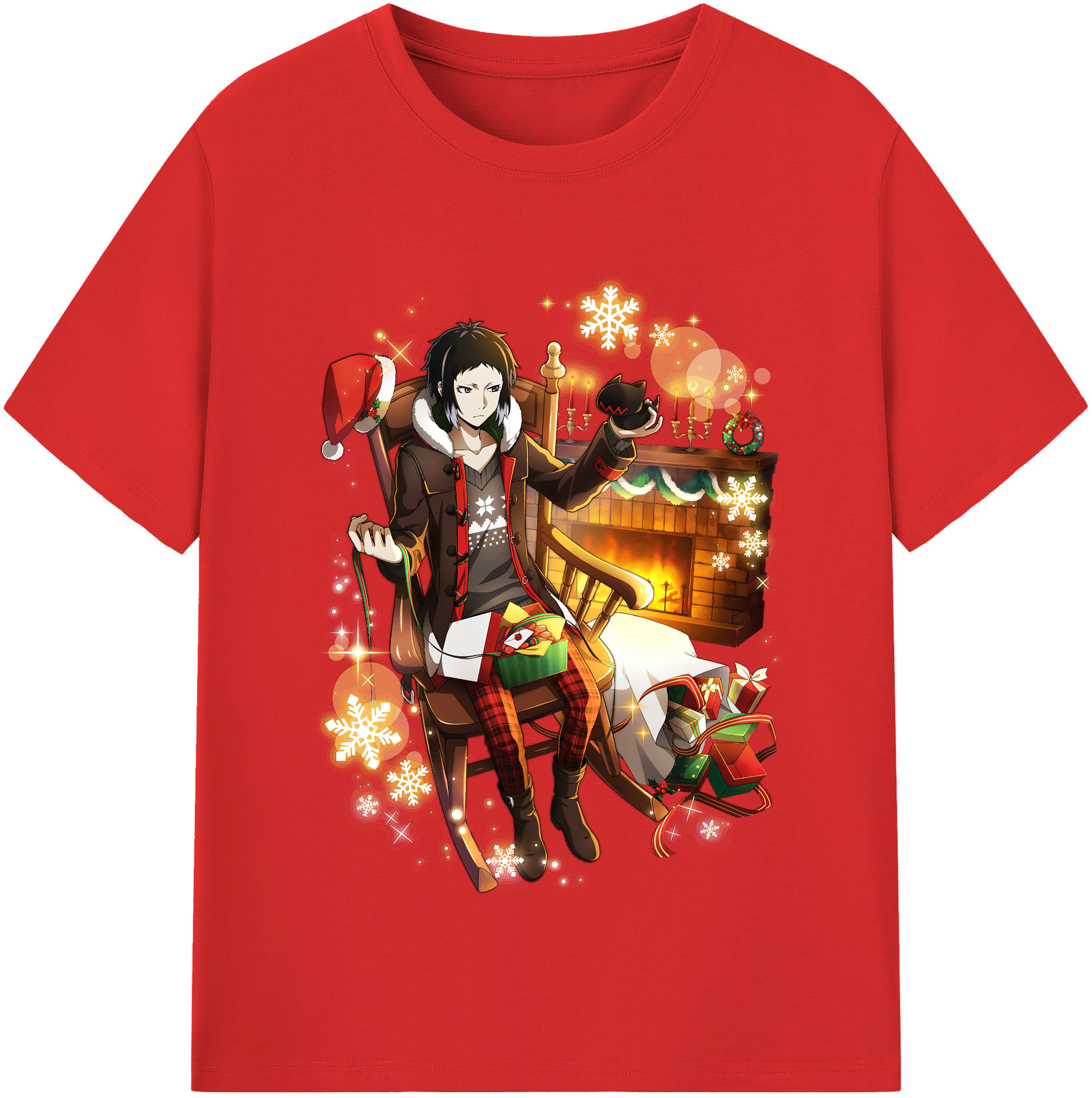 （画像用） 文豪ストレイドッグス Bungo Stray Dogs 綿100％半袖Tシャツ（フロントプリント）