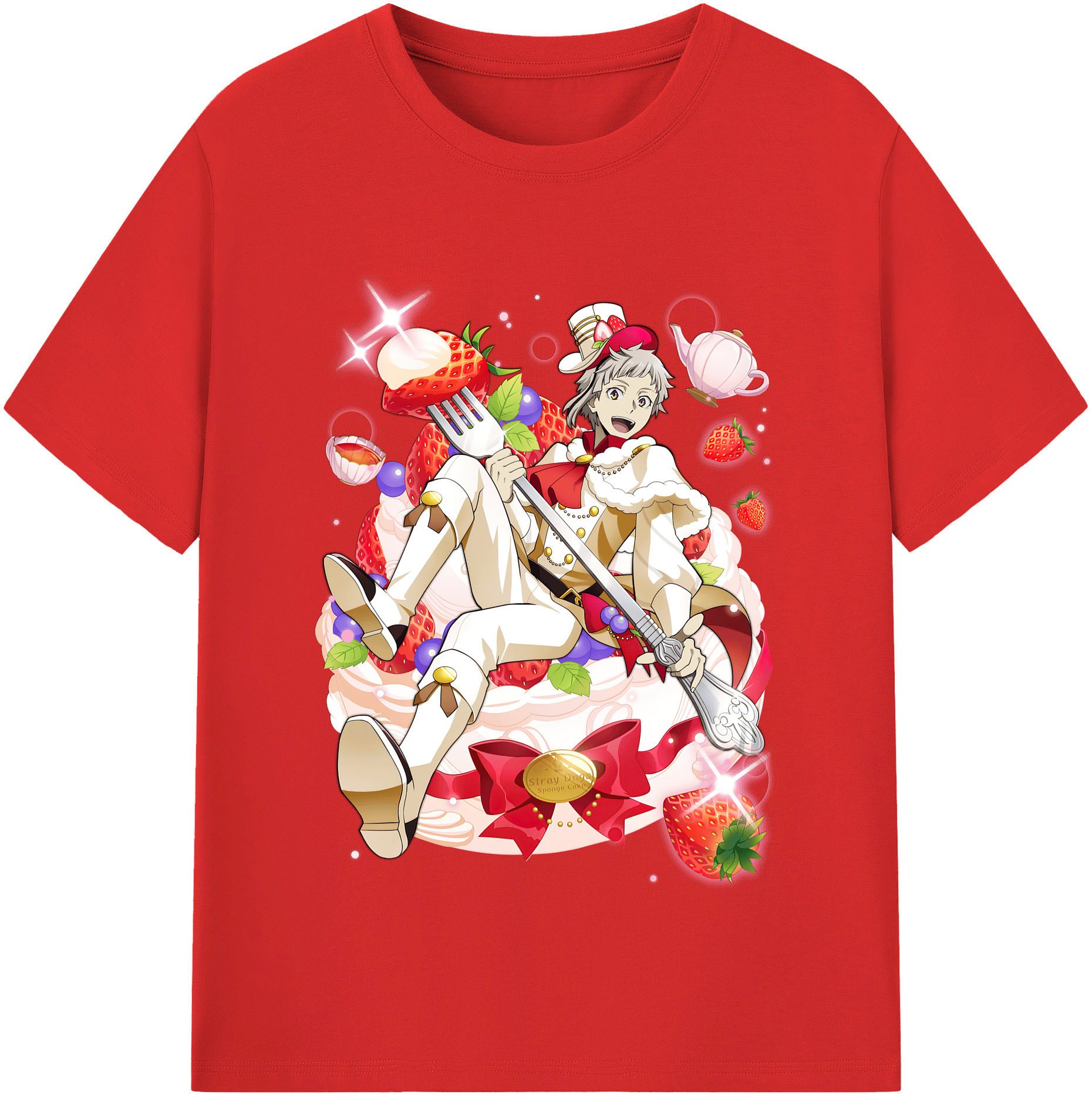 （画像用） 文豪ストレイドッグス Bungo Stray Dogs 綿100％半袖Tシャツ（フロントプリント）