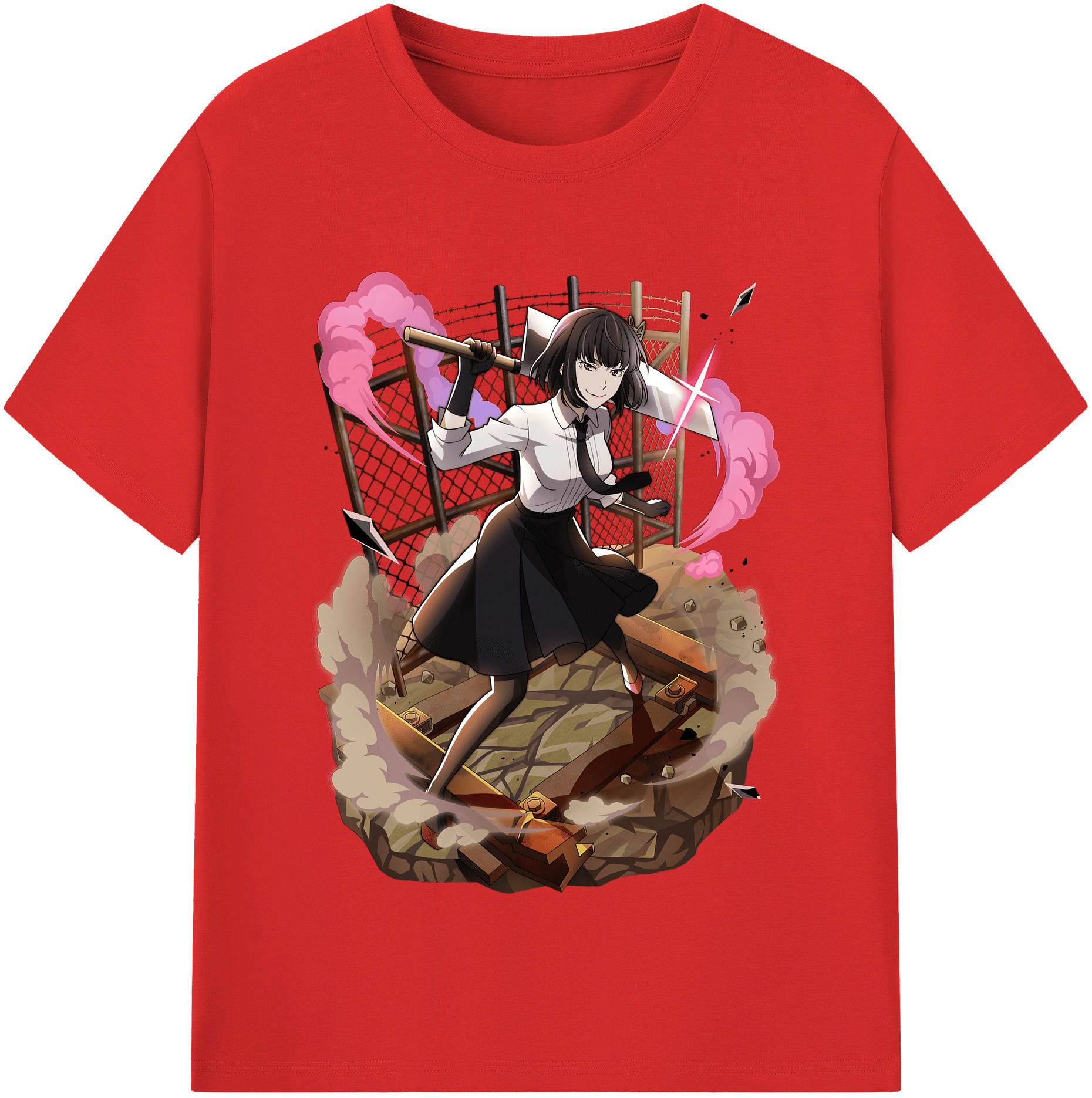 （画像用） 文豪ストレイドッグス Bungo Stray Dogs 綿100％半袖Tシャツ（フロントプリント）