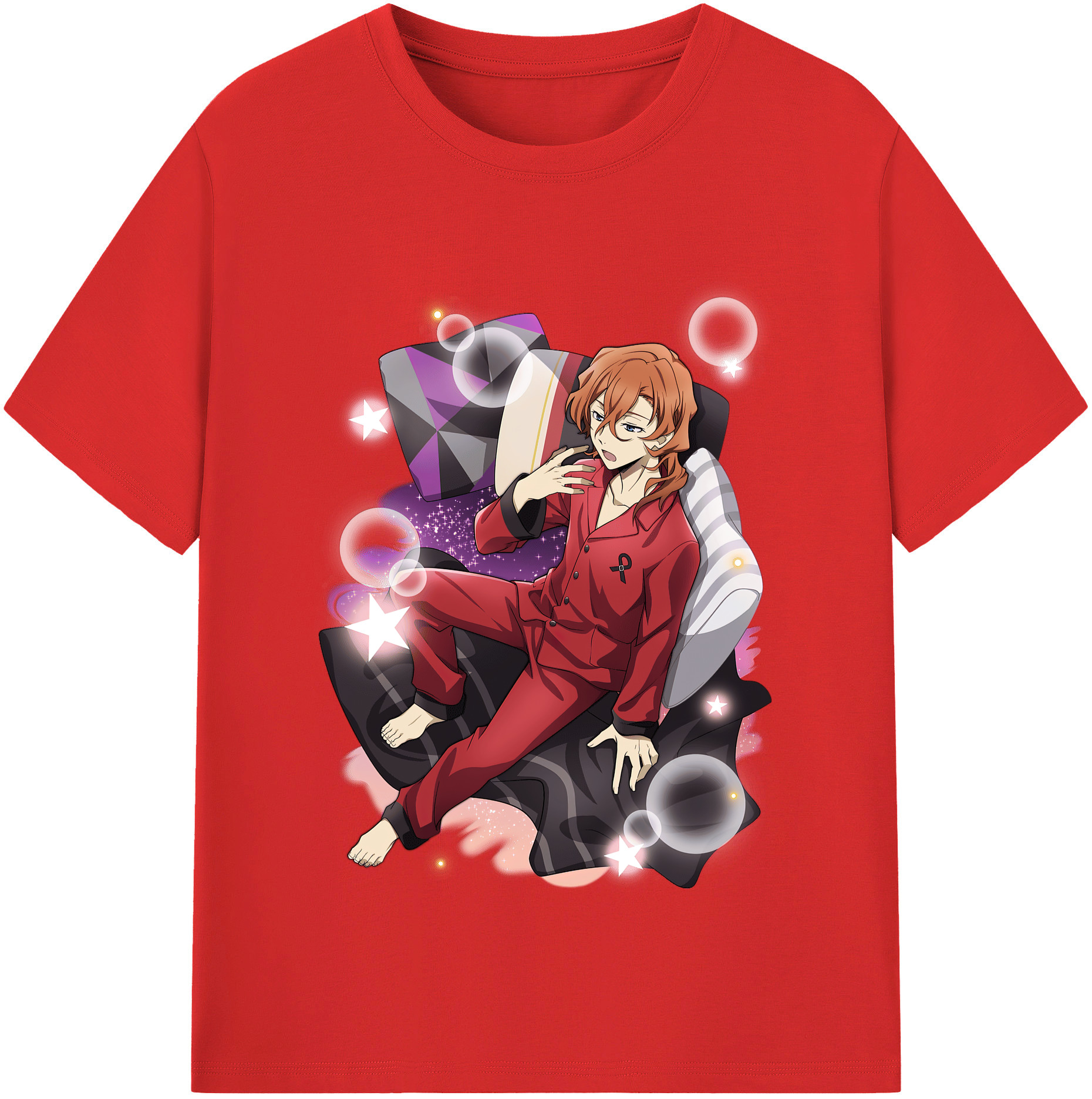 （画像用） 文豪ストレイドッグス Bungo Stray Dogs 綿100％半袖Tシャツ（フロントプリント）