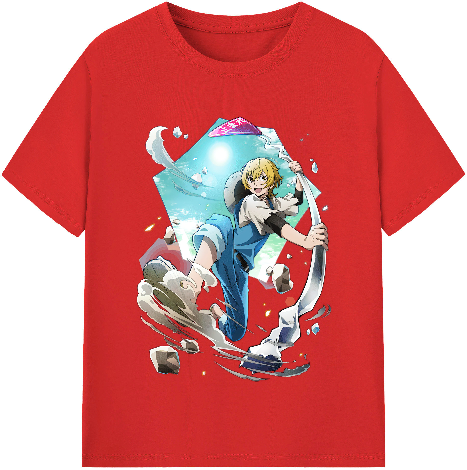 （画像用） 文豪ストレイドッグス Bungo Stray Dogs 綿100％半袖Tシャツ（フロントプリント）