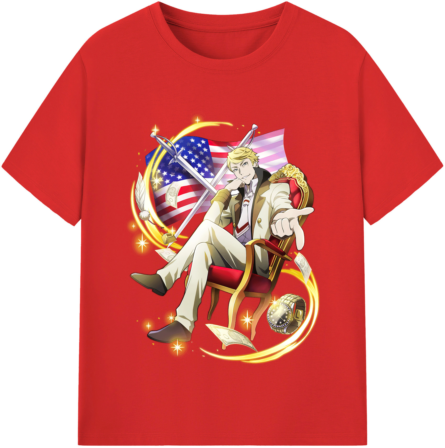 （画像用） 文豪ストレイドッグス Bungo Stray Dogs 綿100％半袖Tシャツ（フロントプリント）