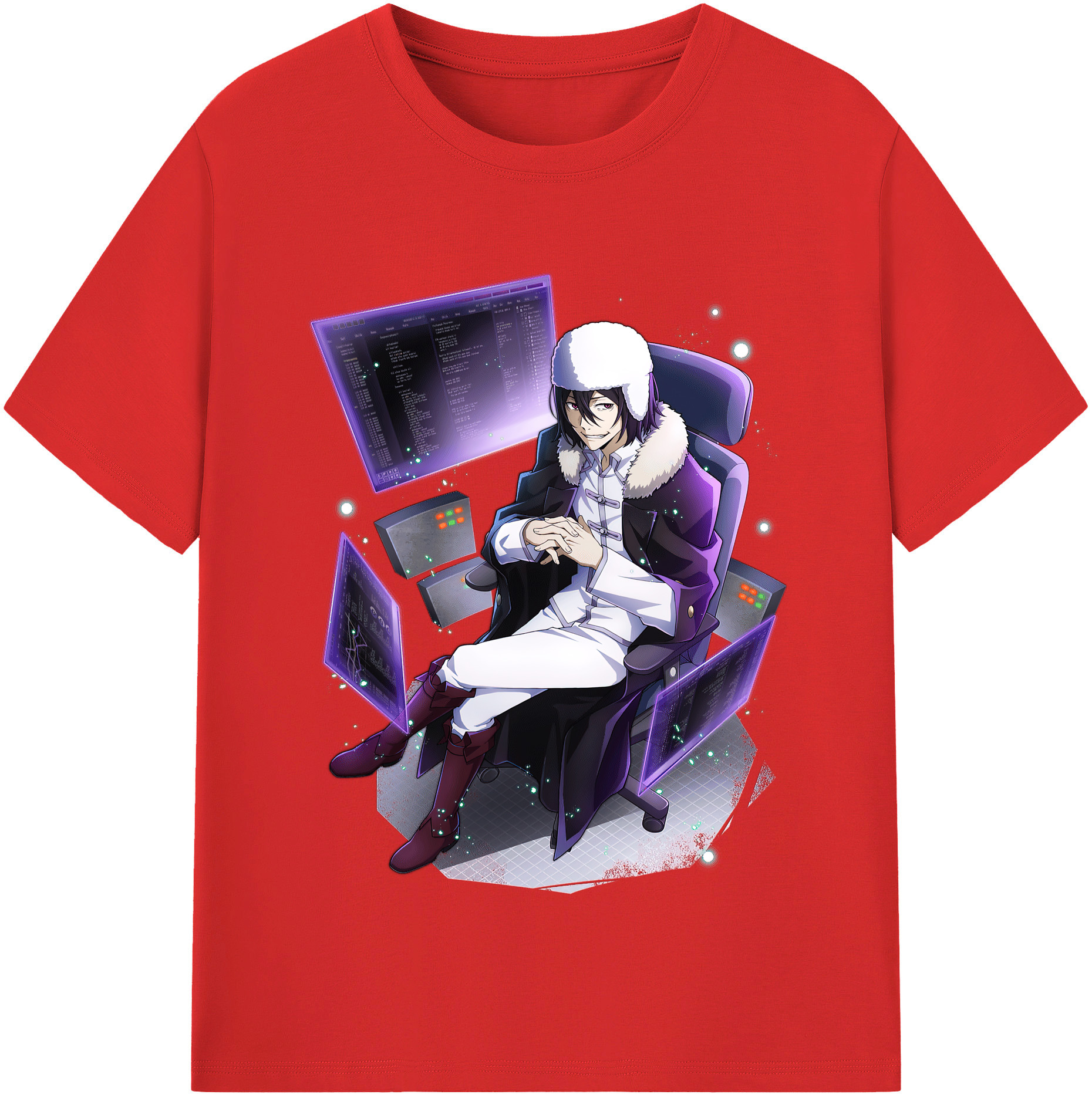 （画像用） 文豪ストレイドッグス Bungo Stray Dogs 綿100％半袖Tシャツ（フロントプリント）