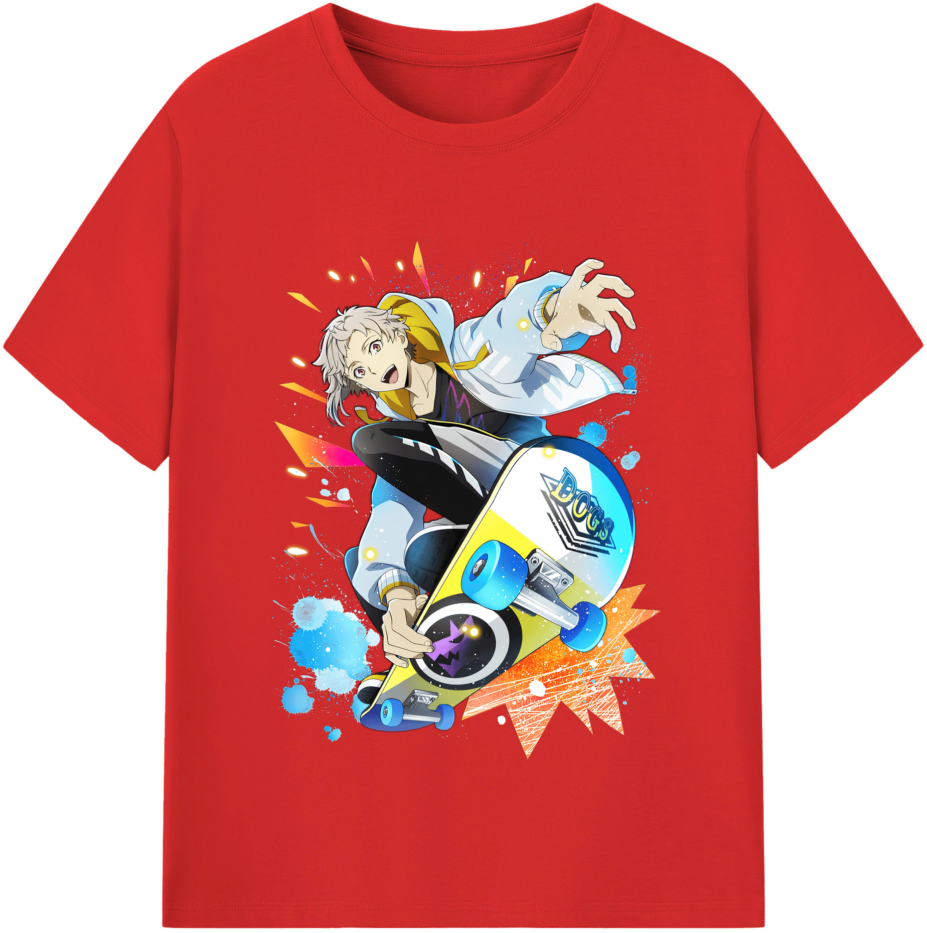 （画像用） 文豪ストレイドッグス Bungo Stray Dogs 綿100％半袖Tシャツ（フロントプリント）