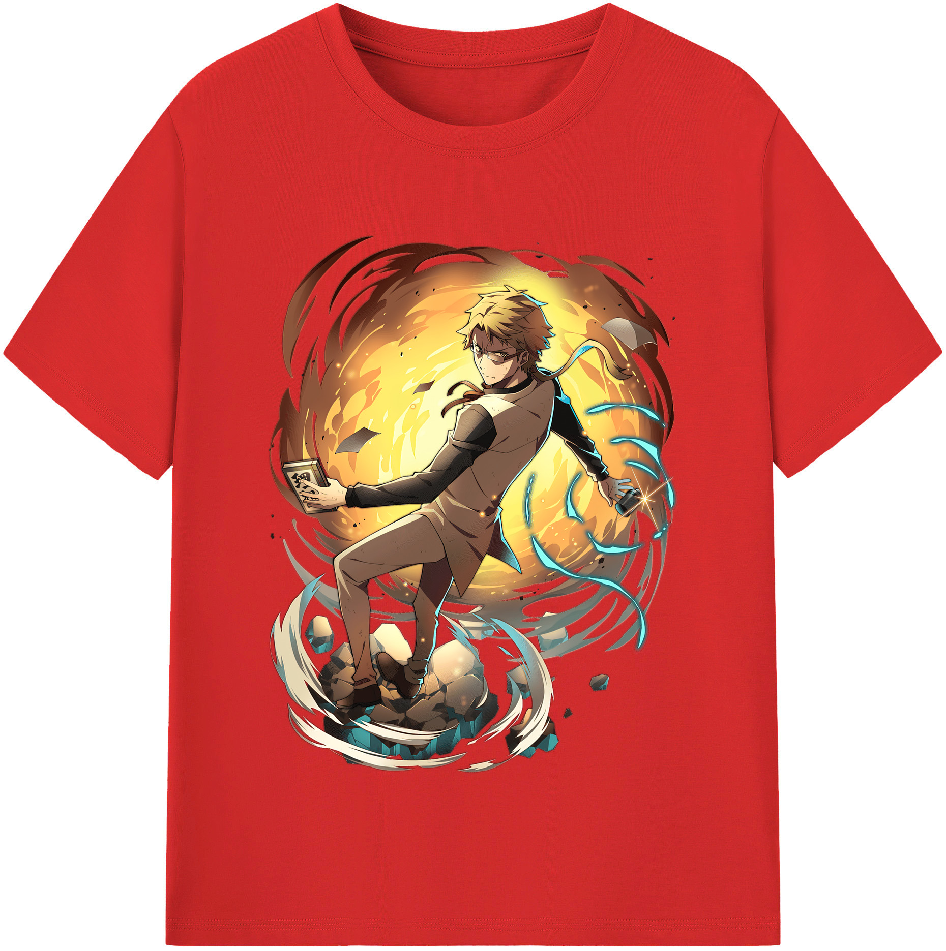 （画像用） 文豪ストレイドッグス Bungo Stray Dogs 綿100％半袖Tシャツ（フロントプリント）