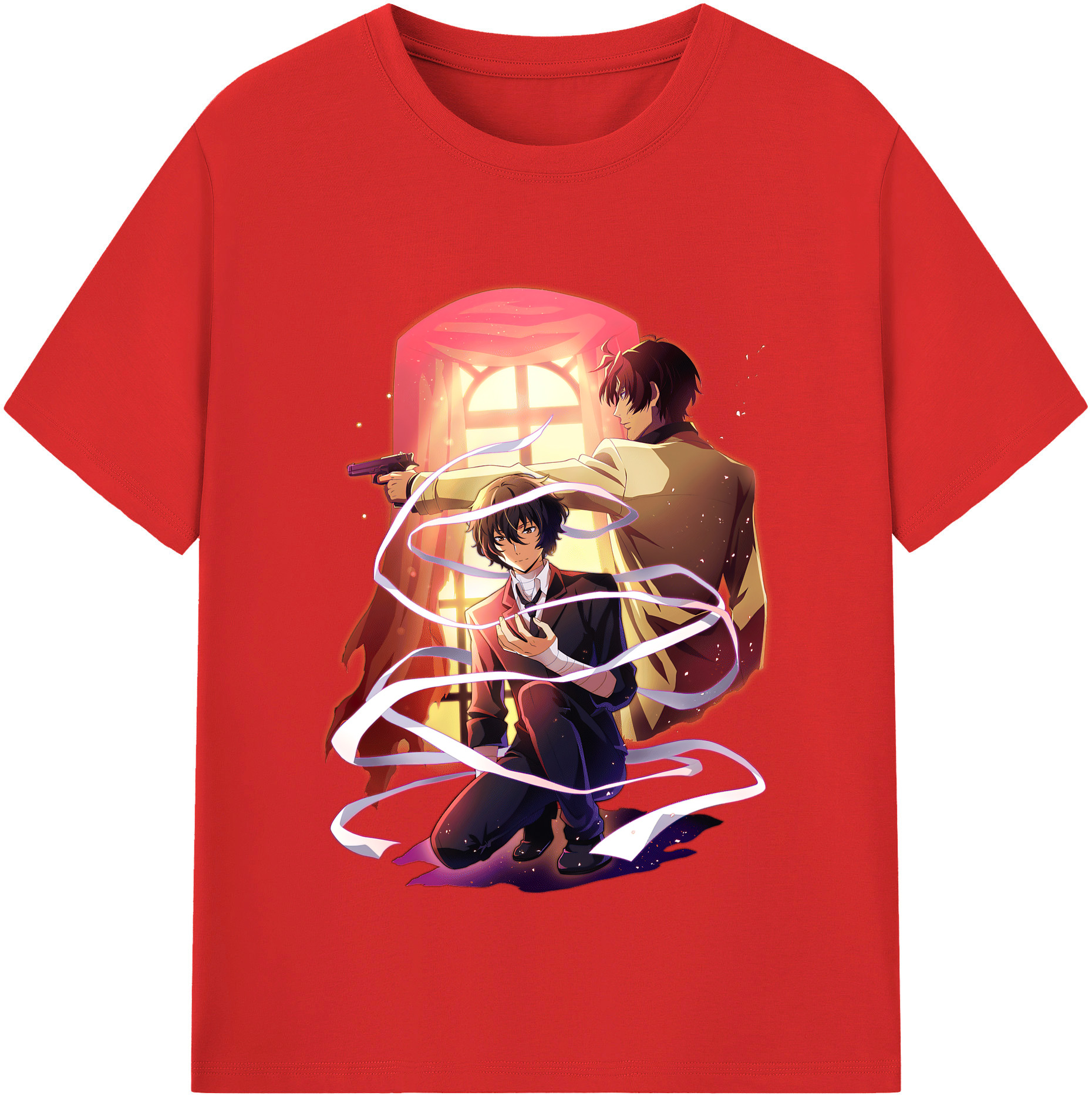（画像用） 文豪ストレイドッグス Bungo Stray Dogs 綿100％半袖Tシャツ（フロントプリント）