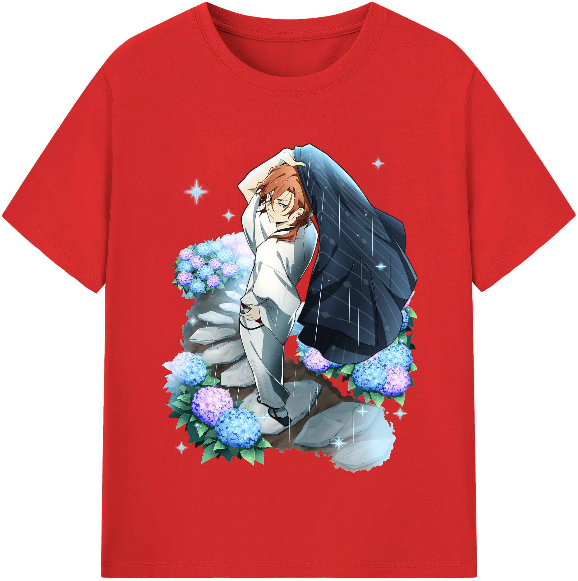 （画像用） 文豪ストレイドッグス Bungo Stray Dogs 綿100％半袖Tシャツ（フロントプリント）