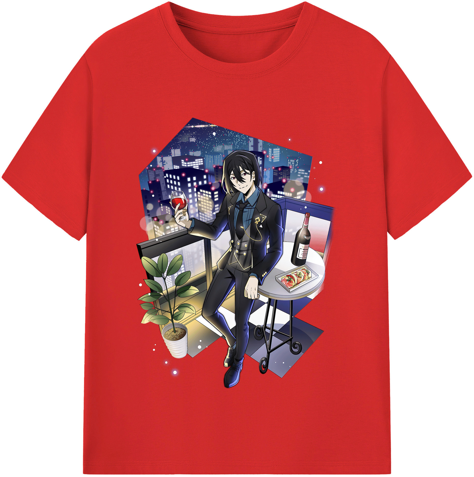 （画像用） 文豪ストレイドッグス Bungo Stray Dogs 綿100％半袖Tシャツ（フロントプリント）