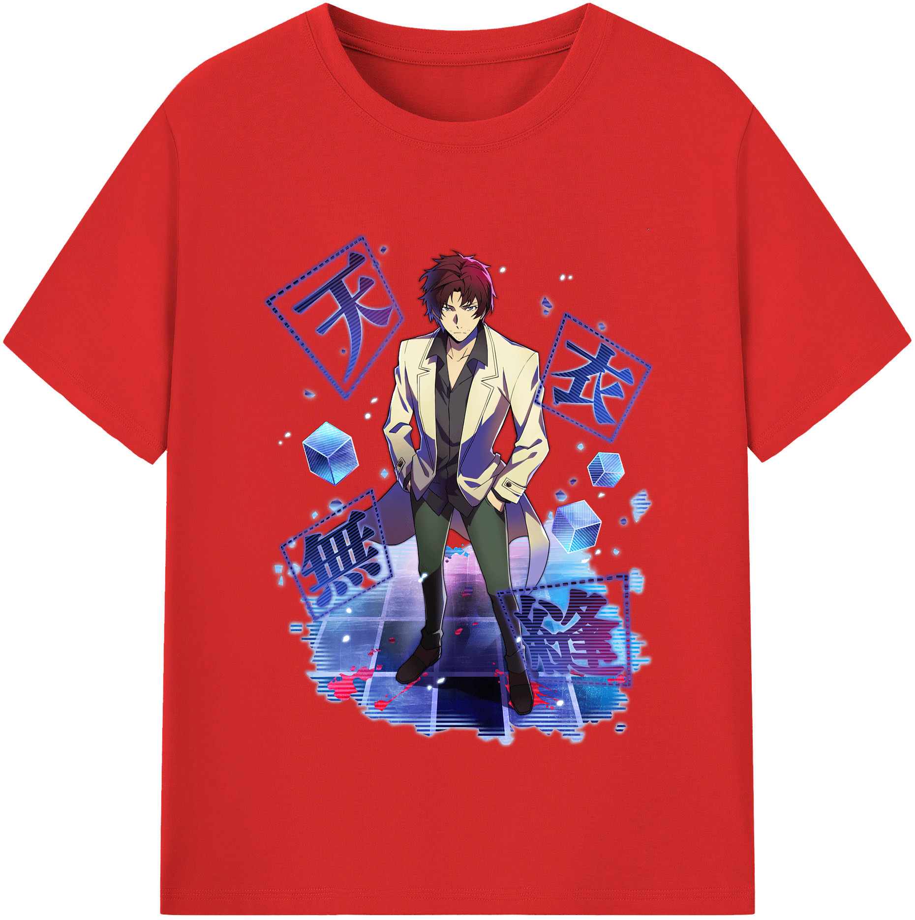（画像用） 文豪ストレイドッグス Bungo Stray Dogs 綿100％半袖Tシャツ（フロントプリント）