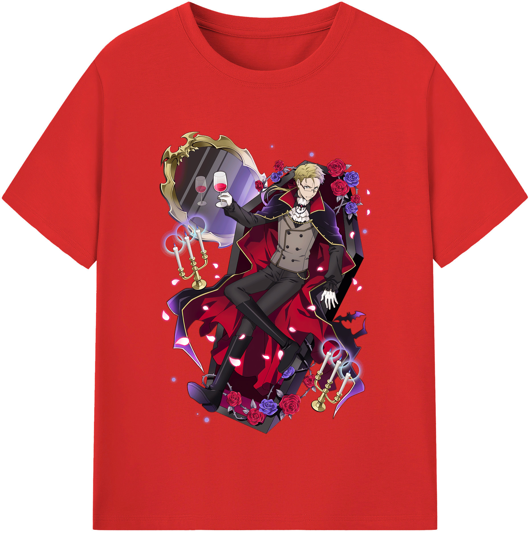 （画像用） 文豪ストレイドッグス Bungo Stray Dogs 綿100％半袖Tシャツ（フロントプリント）