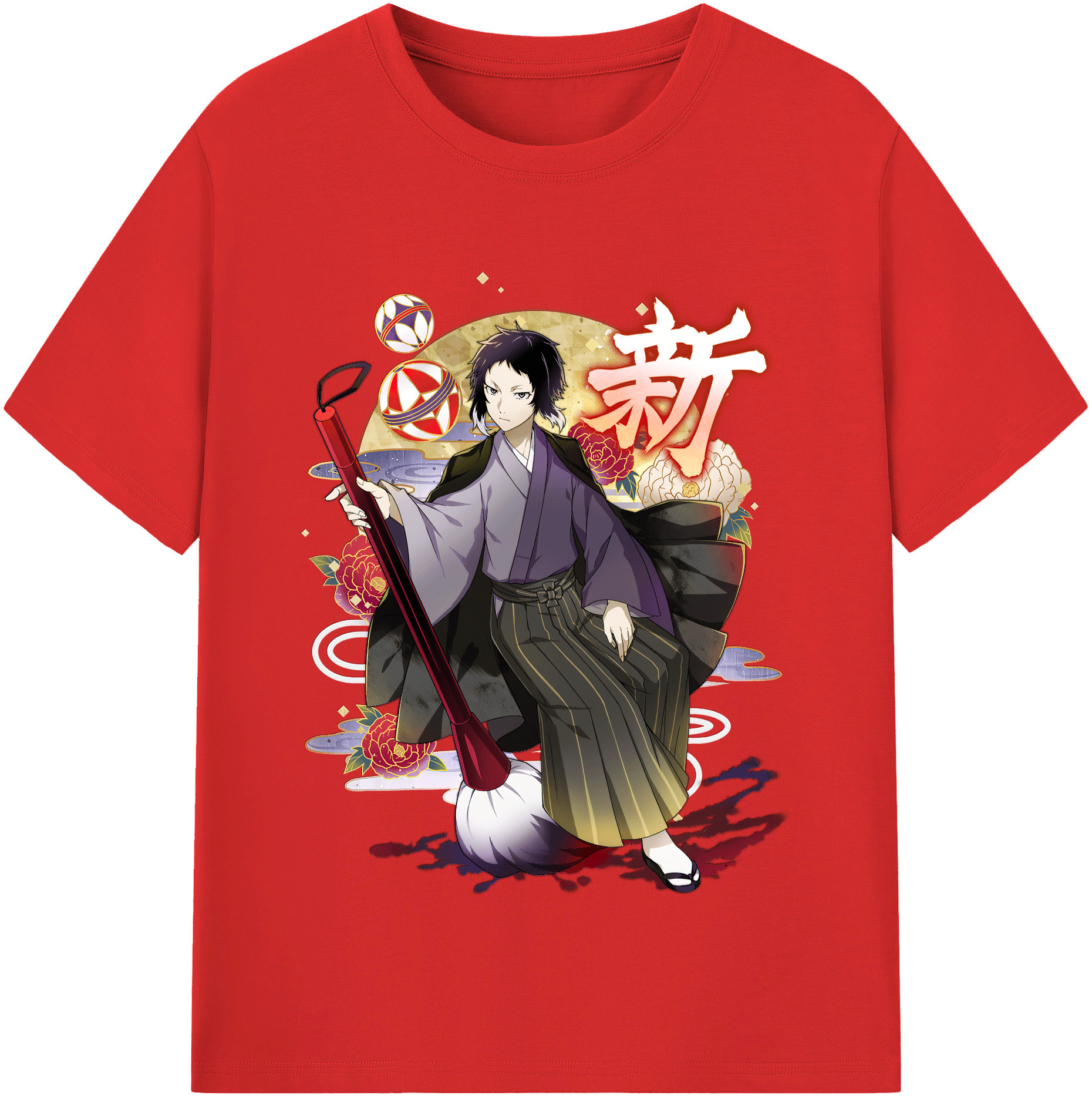 （画像用） 文豪ストレイドッグス Bungo Stray Dogs 綿100％半袖Tシャツ（フロントプリント）