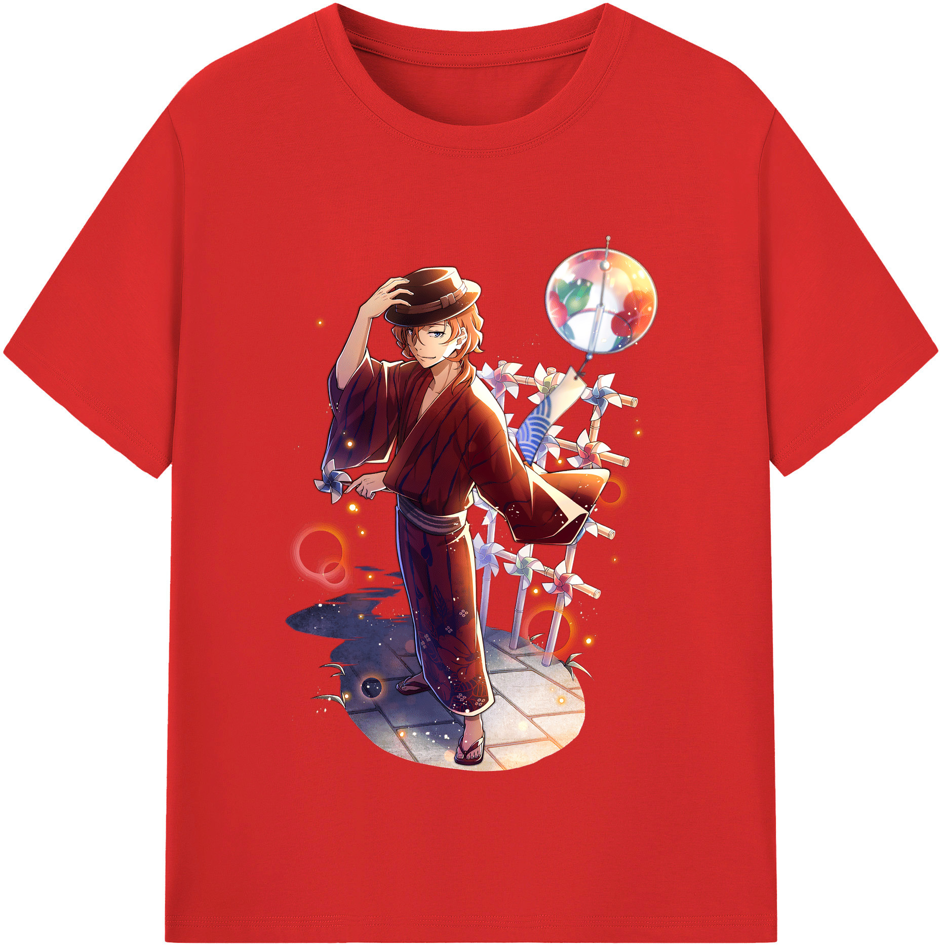 （画像用） 文豪ストレイドッグス Bungo Stray Dogs 綿100％半袖Tシャツ（フロントプリント）