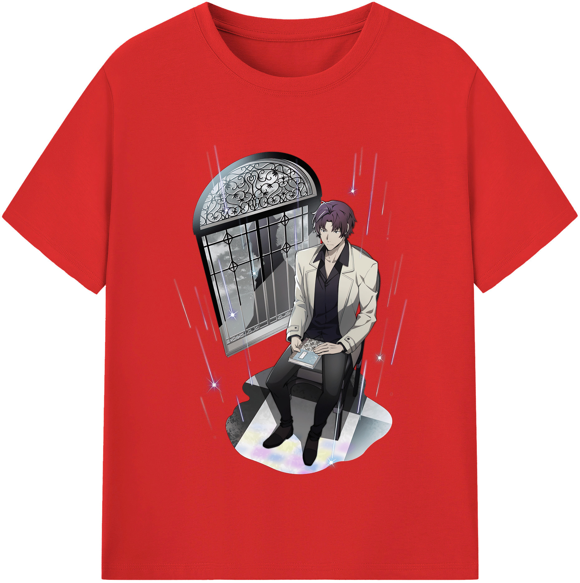 （画像用） 文豪ストレイドッグス Bungo Stray Dogs 綿100％半袖Tシャツ（フロントプリント）