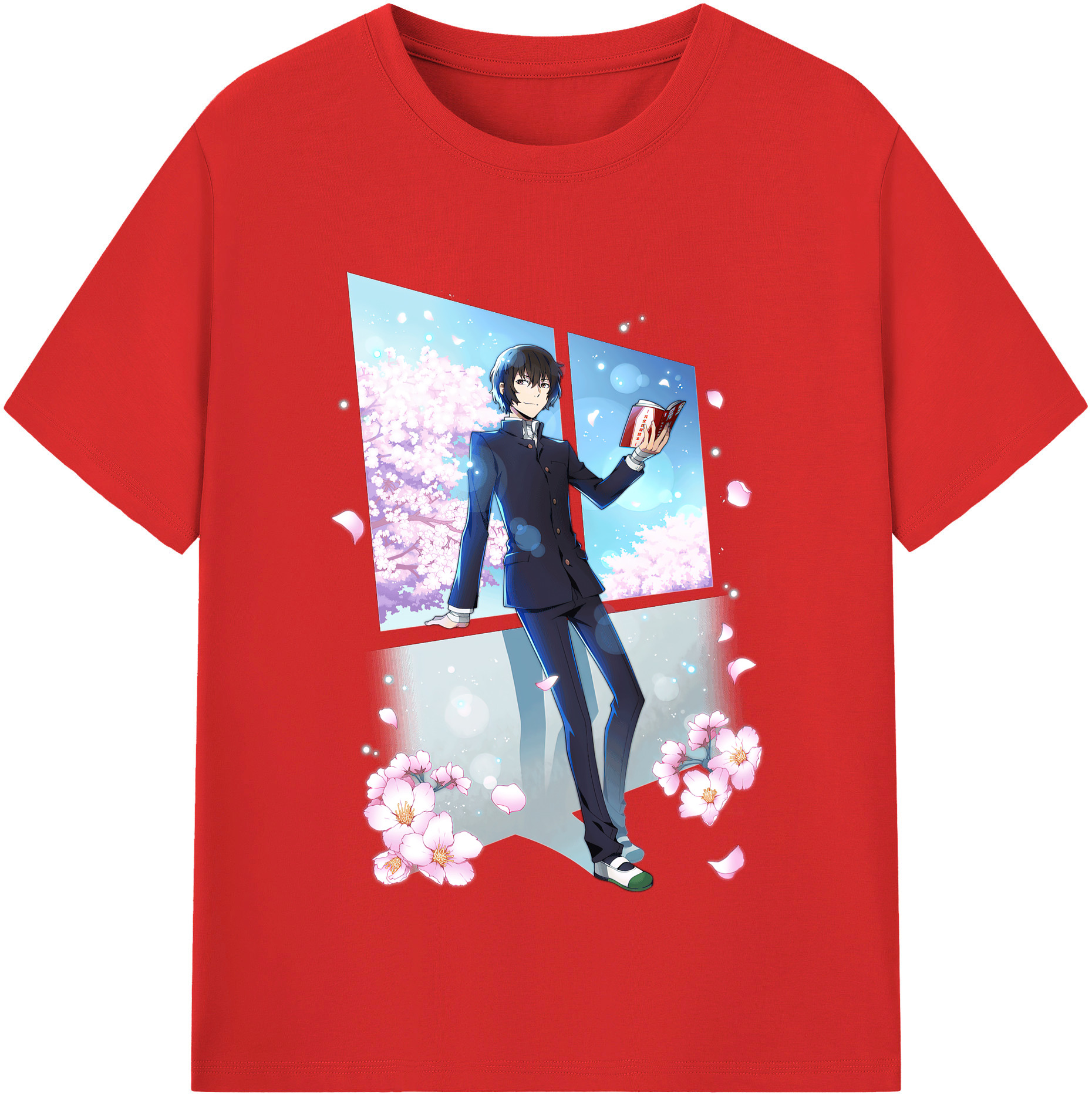 （画像用） 文豪ストレイドッグス Bungo Stray Dogs 綿100％半袖Tシャツ（フロントプリント）