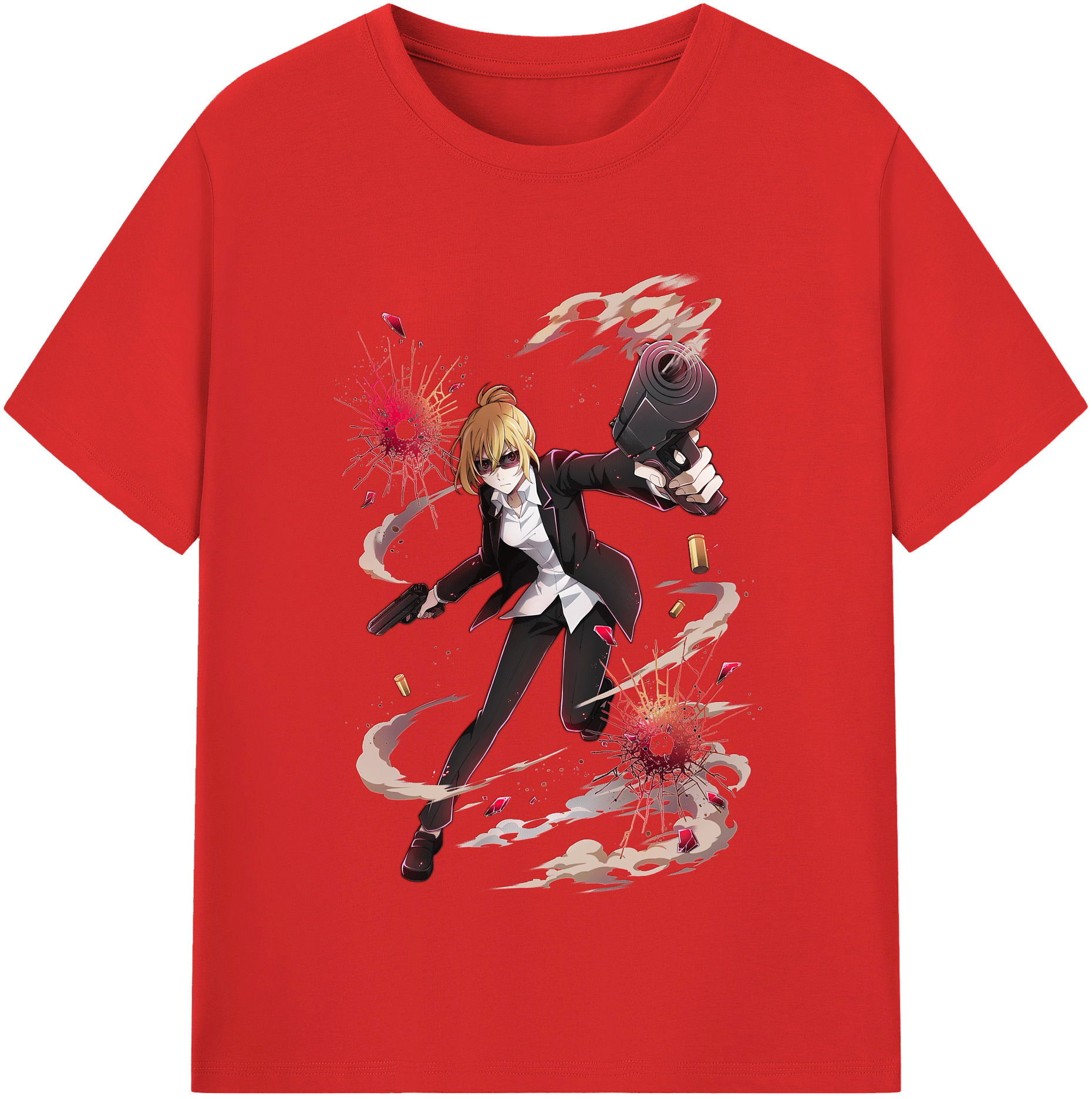 （画像用） 文豪ストレイドッグス Bungo Stray Dogs 綿100％半袖Tシャツ（フロントプリント）