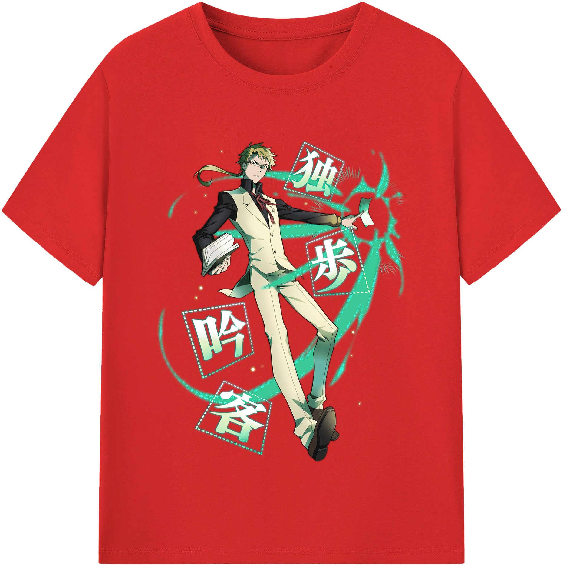 （画像用） 文豪ストレイドッグス Bungo Stray Dogs 綿100％半袖Tシャツ（フロントプリント）