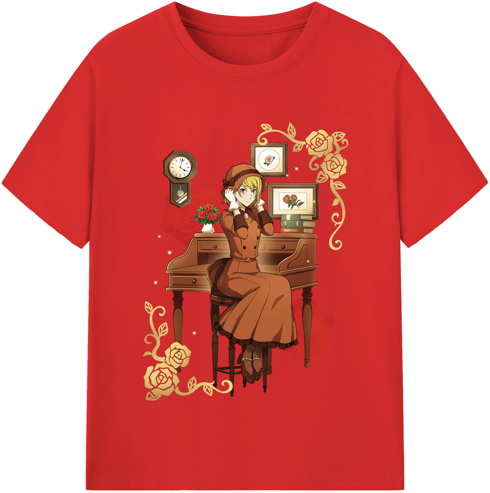 （画像用） 文豪ストレイドッグス Bungo Stray Dogs 綿100％半袖Tシャツ（フロントプリント）