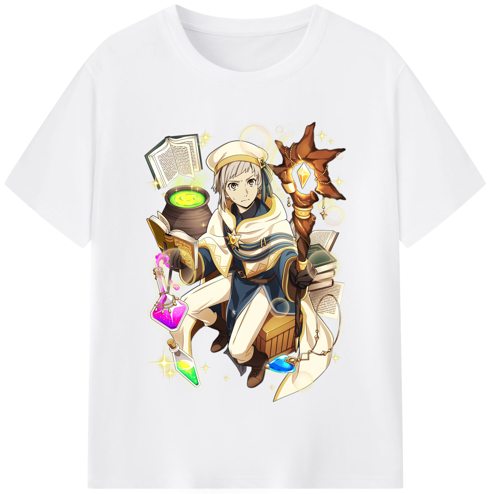 （画像用） 文豪ストレイドッグス Bungo Stray Dogs 綿100％半袖Tシャツ（フロントプリント）