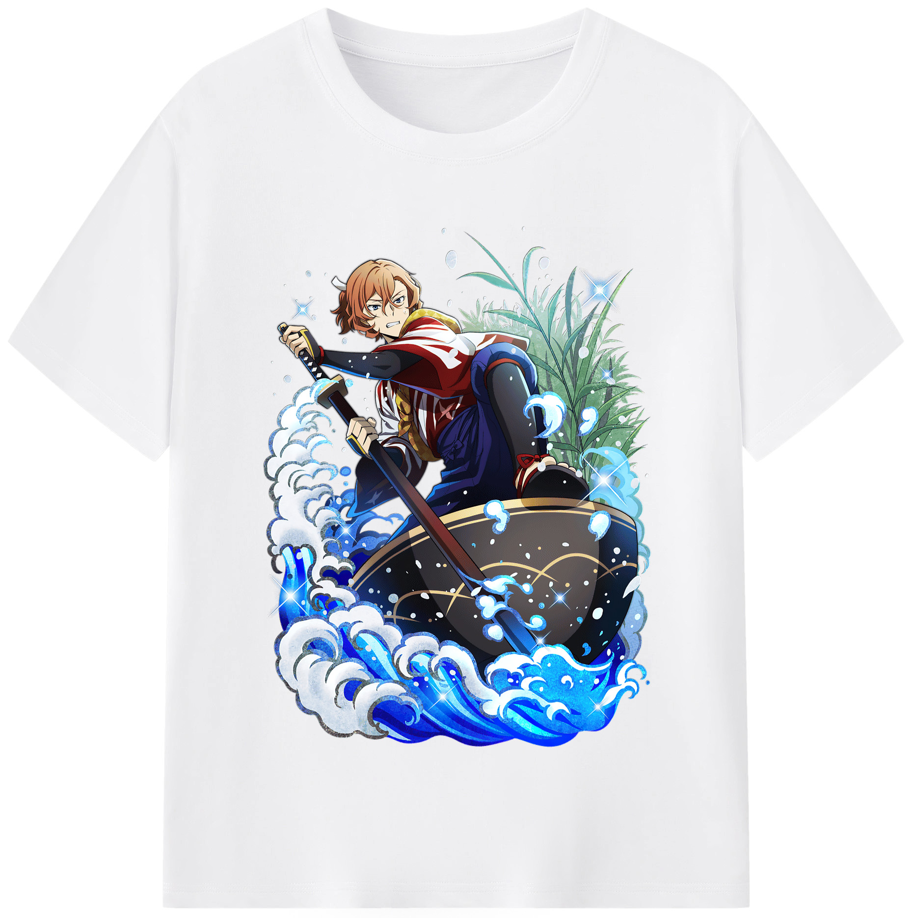 （画像用） 文豪ストレイドッグス Bungo Stray Dogs 綿100％半袖Tシャツ（フロントプリント）
