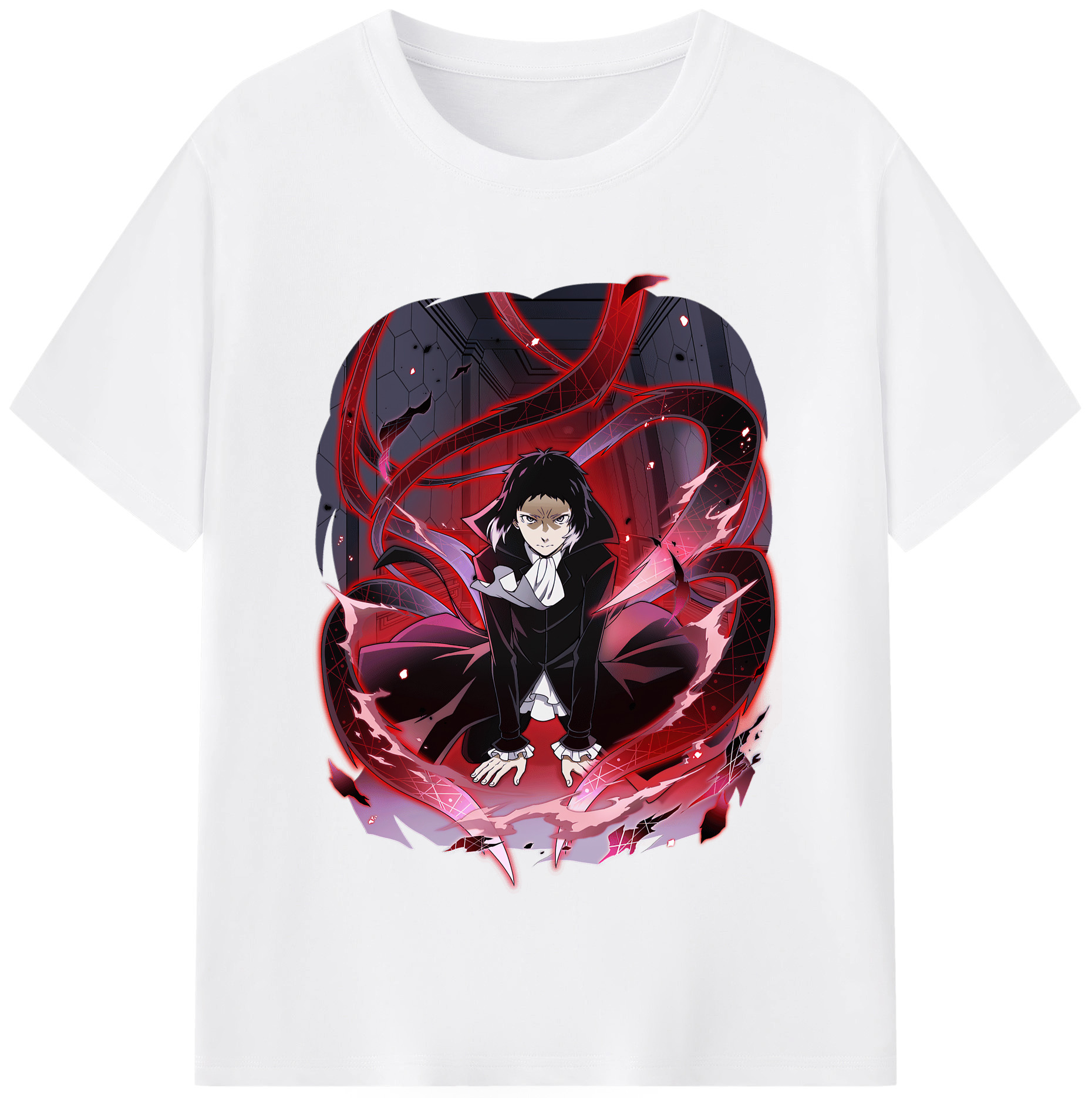 （画像用） 文豪ストレイドッグス Bungo Stray Dogs 綿100％半袖Tシャツ（フロントプリント）