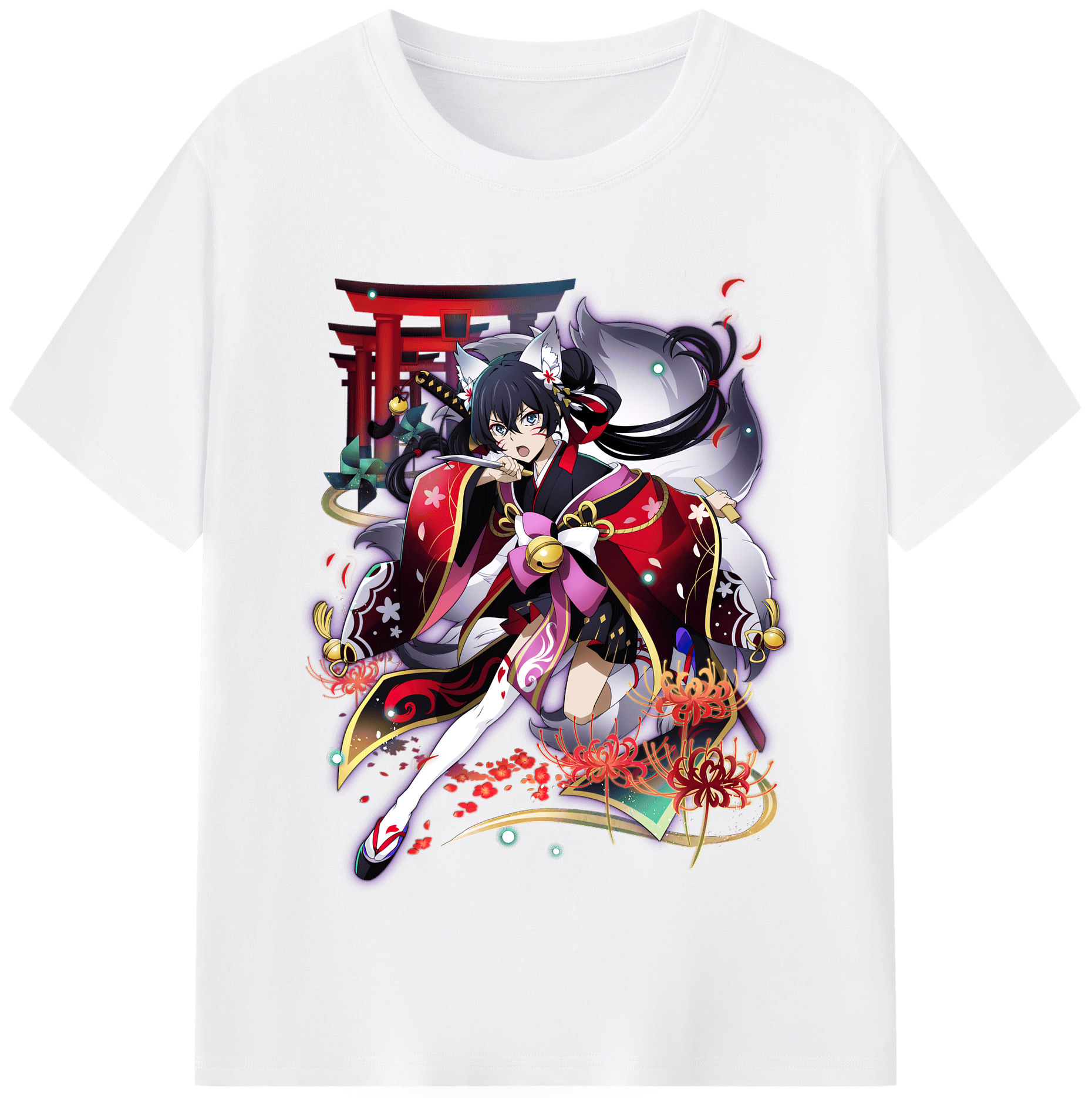 （画像用） 文豪ストレイドッグス Bungo Stray Dogs 綿100％半袖Tシャツ（フロントプリント）