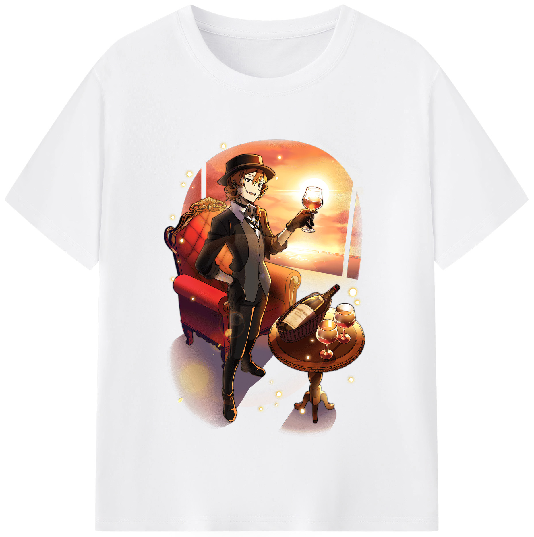 （画像用） 文豪ストレイドッグス Bungo Stray Dogs 綿100％半袖Tシャツ（フロントプリント）