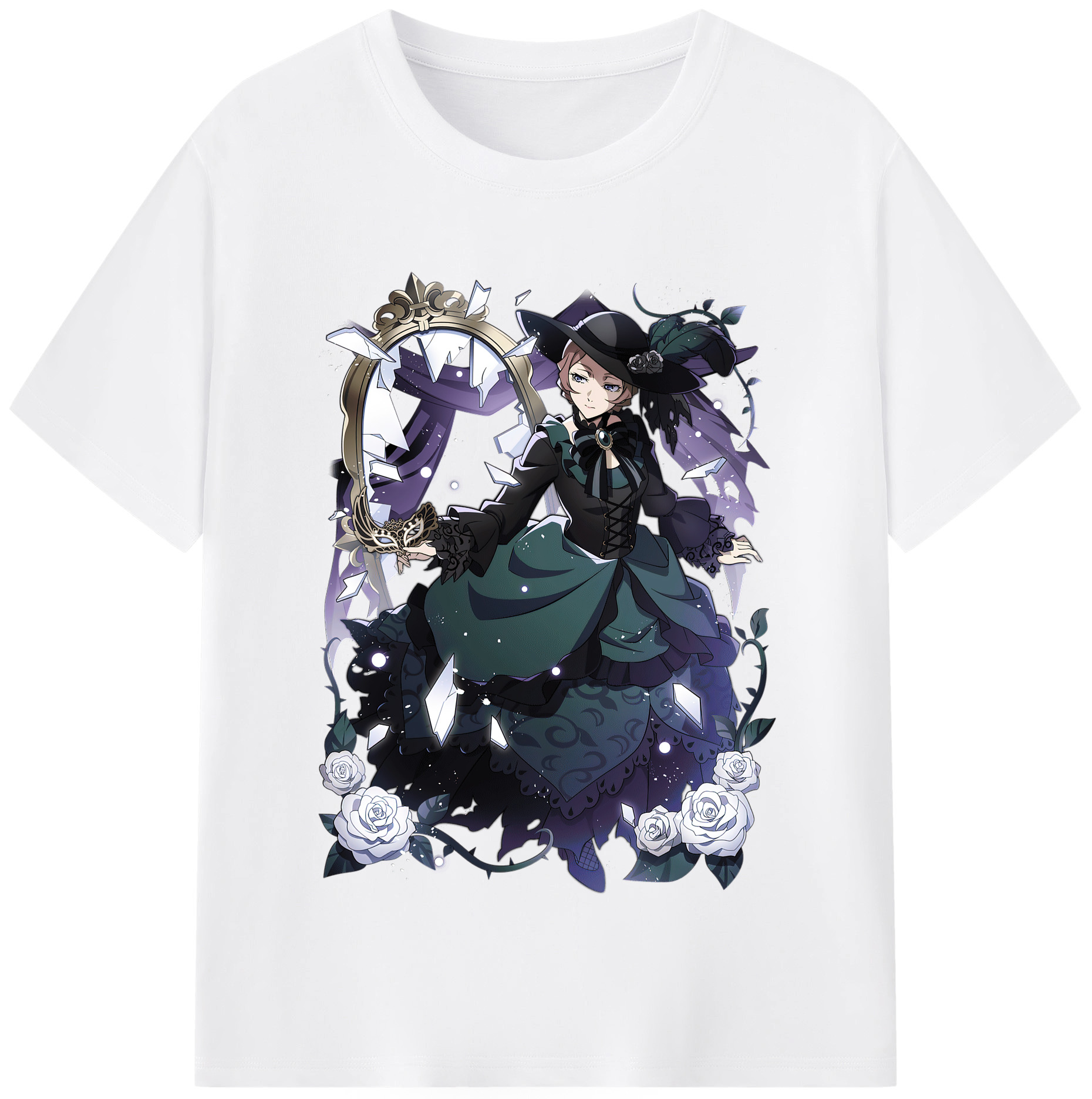 （画像用） 文豪ストレイドッグス Bungo Stray Dogs 綿100％半袖Tシャツ（フロントプリント）