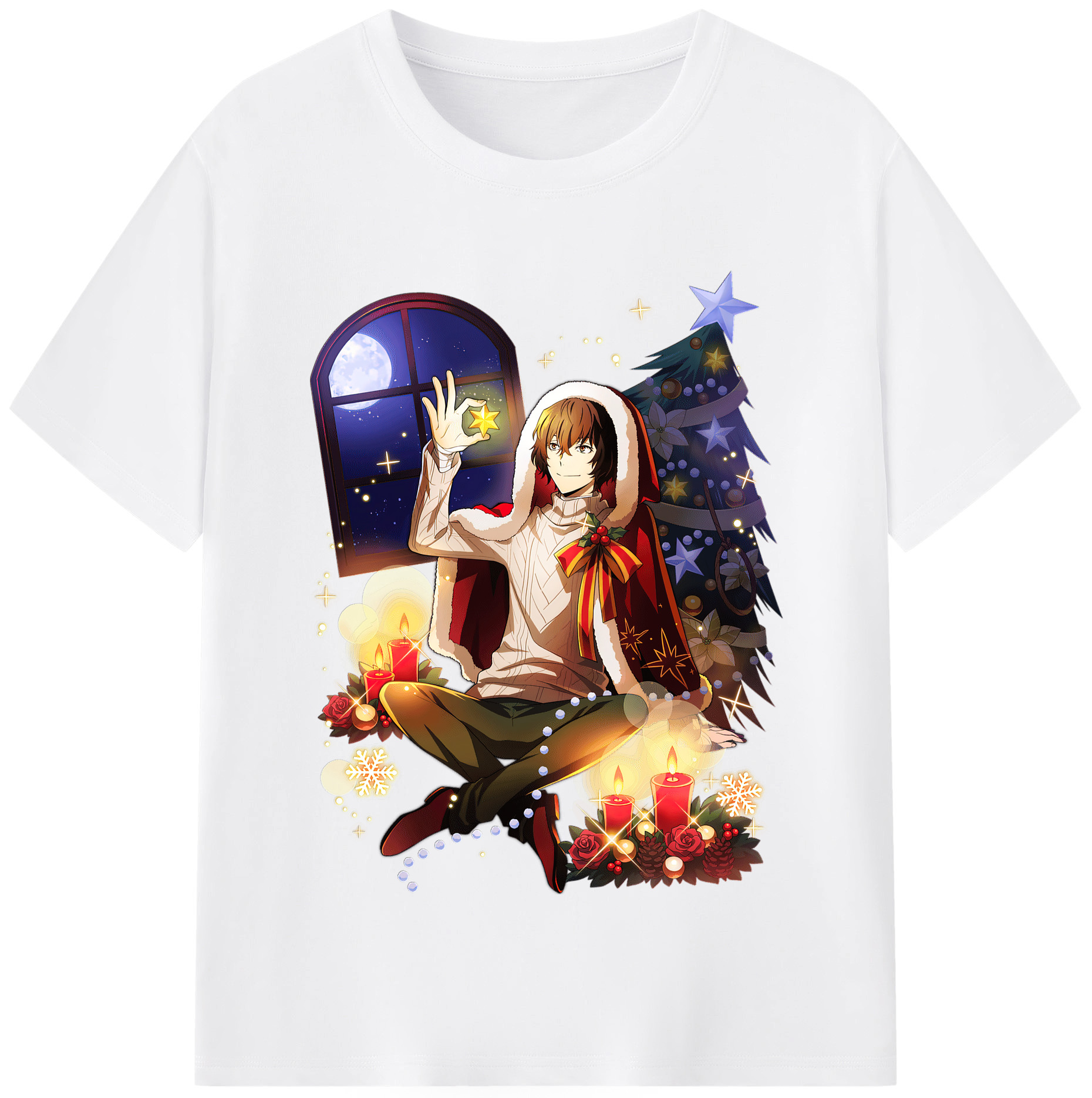 （画像用） 文豪ストレイドッグス Bungo Stray Dogs 綿100％半袖Tシャツ（フロントプリント）