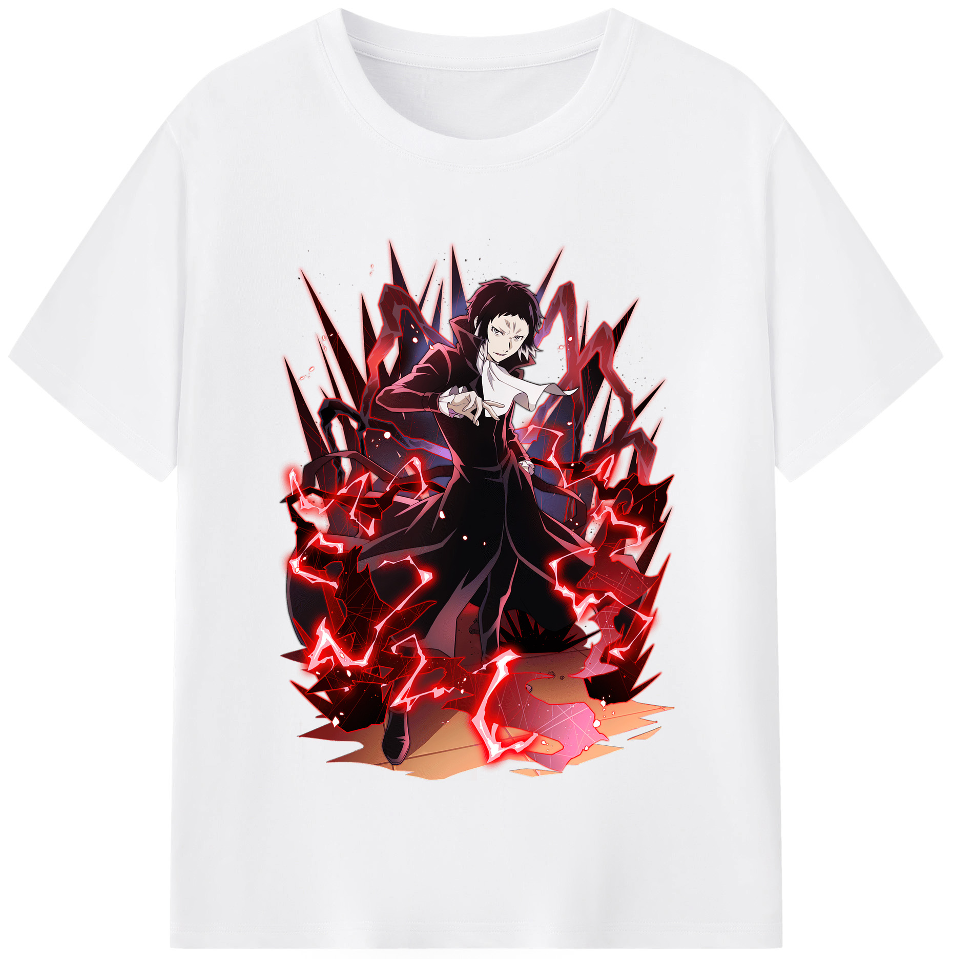 （画像用） 文豪ストレイドッグス Bungo Stray Dogs 綿100％半袖Tシャツ（フロントプリント）