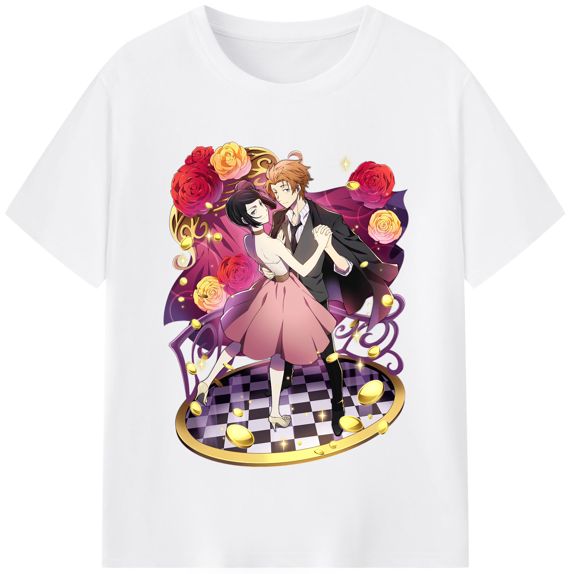 （画像用） 文豪ストレイドッグス Bungo Stray Dogs 綿100％半袖Tシャツ（フロントプリント）