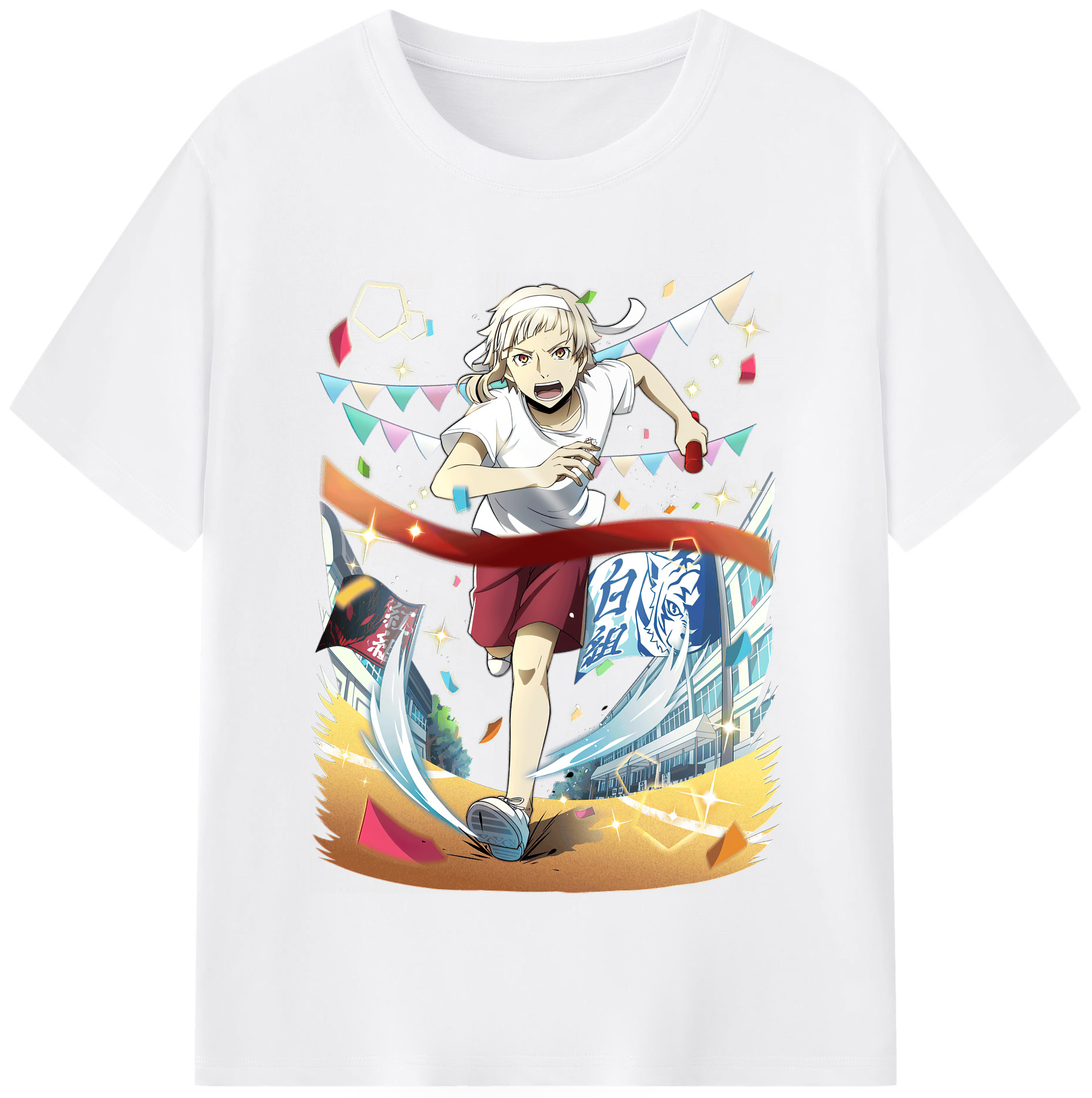 （画像用） 文豪ストレイドッグス Bungo Stray Dogs 綿100％半袖Tシャツ（フロントプリント）