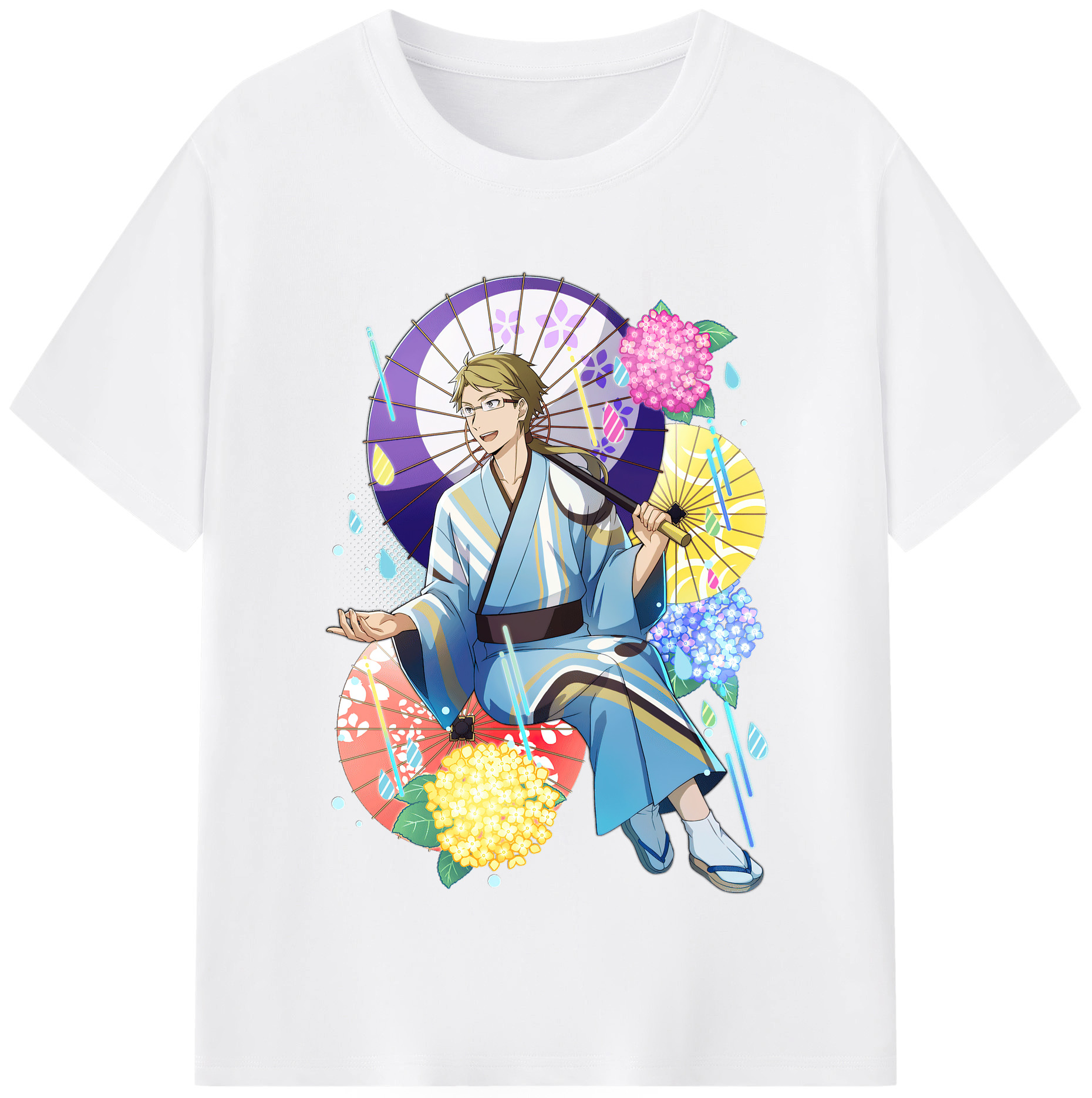 （画像用） 文豪ストレイドッグス Bungo Stray Dogs 綿100％半袖Tシャツ（フロントプリント）