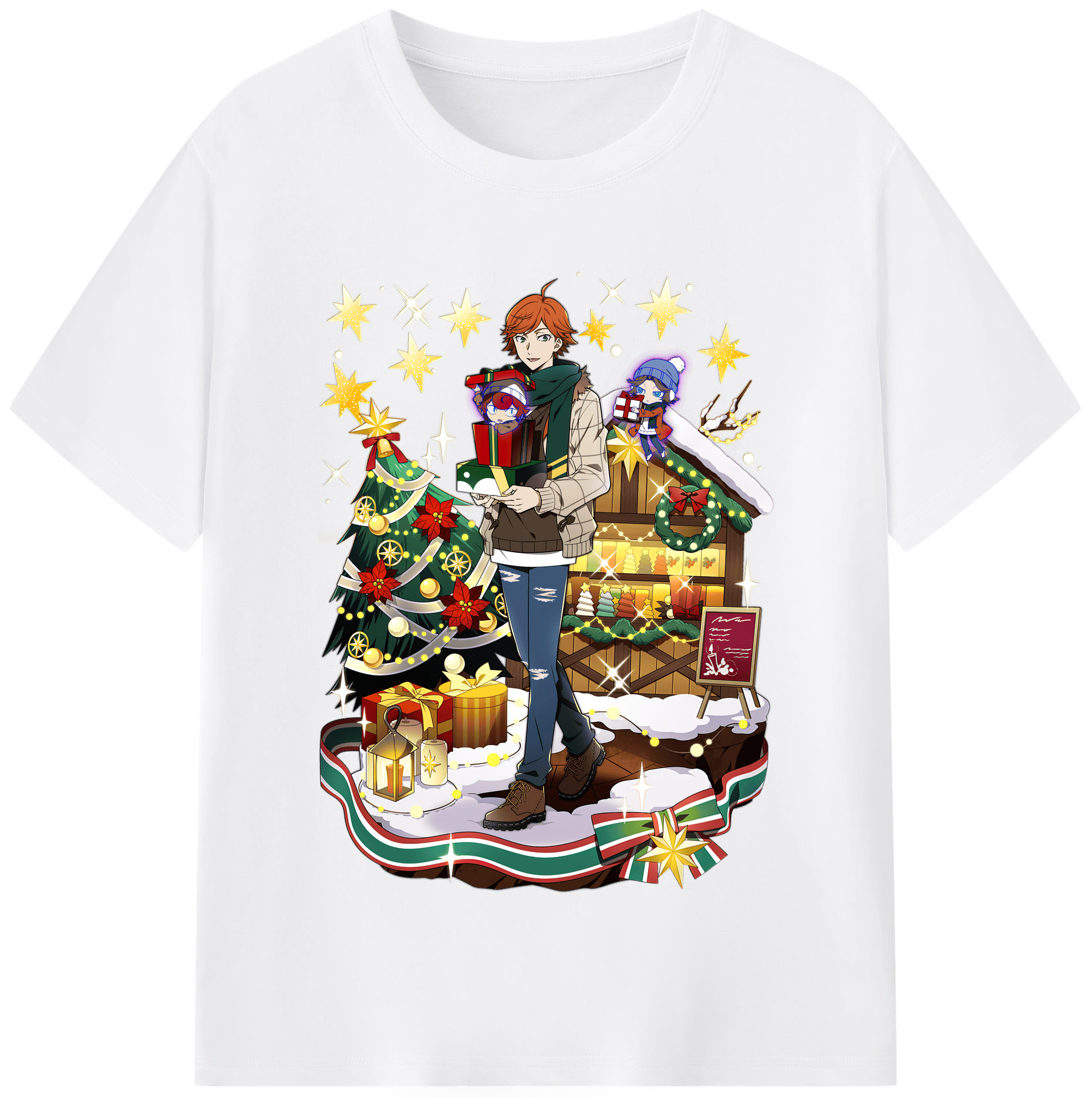 （画像用） 文豪ストレイドッグス Bungo Stray Dogs 綿100％半袖Tシャツ（フロントプリント）