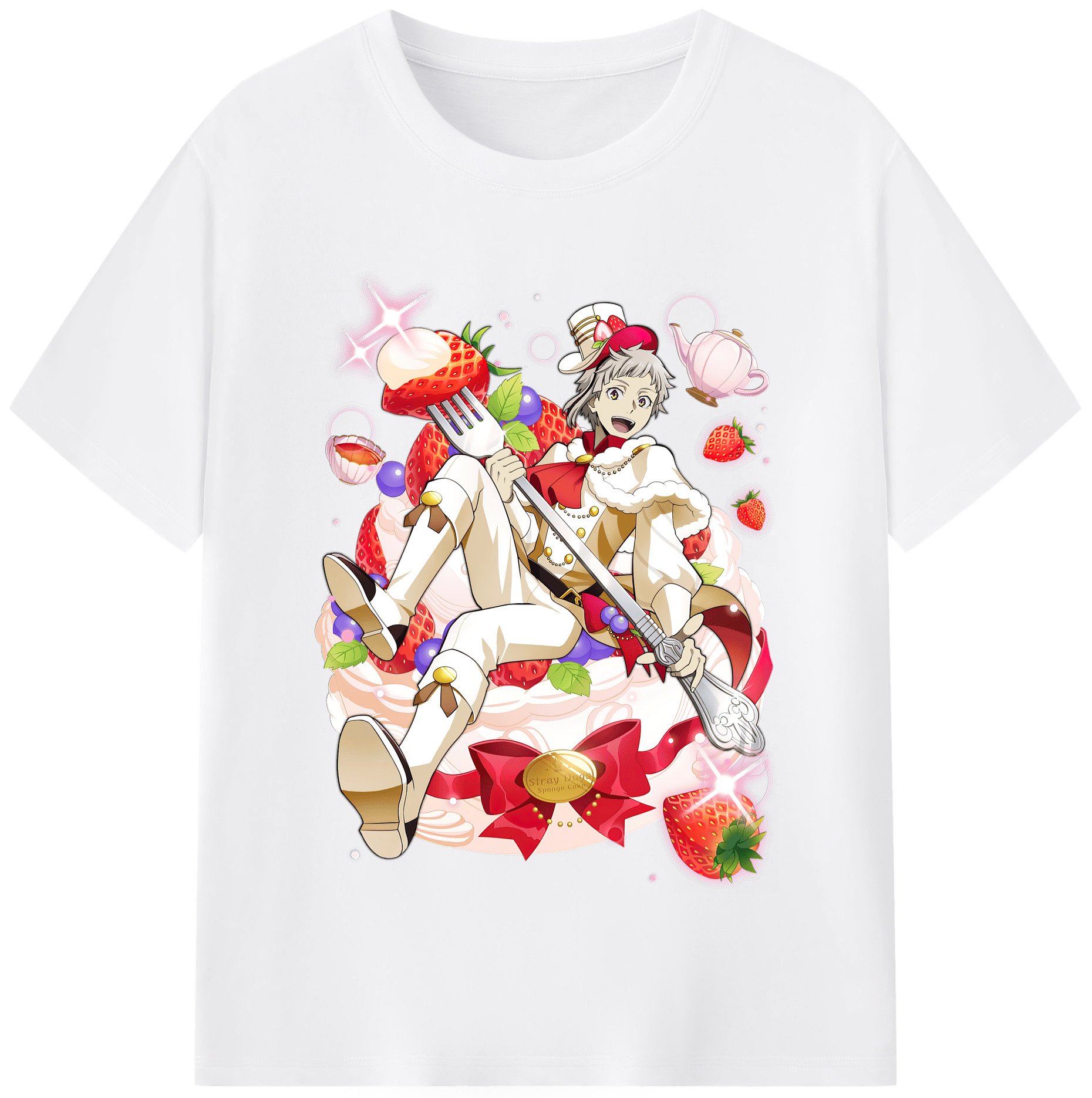 （画像用） 文豪ストレイドッグス Bungo Stray Dogs 綿100％半袖Tシャツ（フロントプリント）