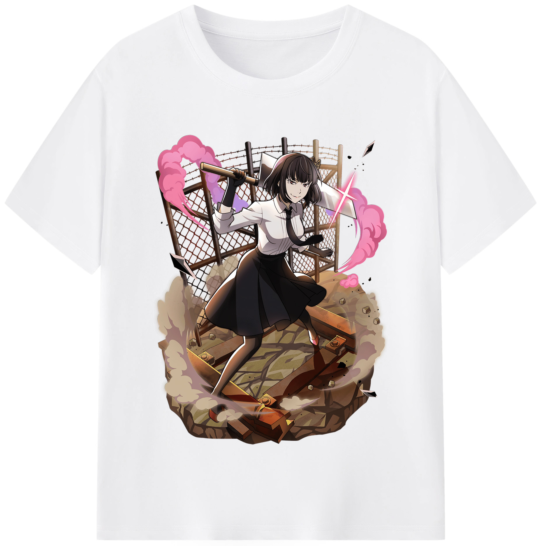 （画像用） 文豪ストレイドッグス Bungo Stray Dogs 綿100％半袖Tシャツ（フロントプリント）
