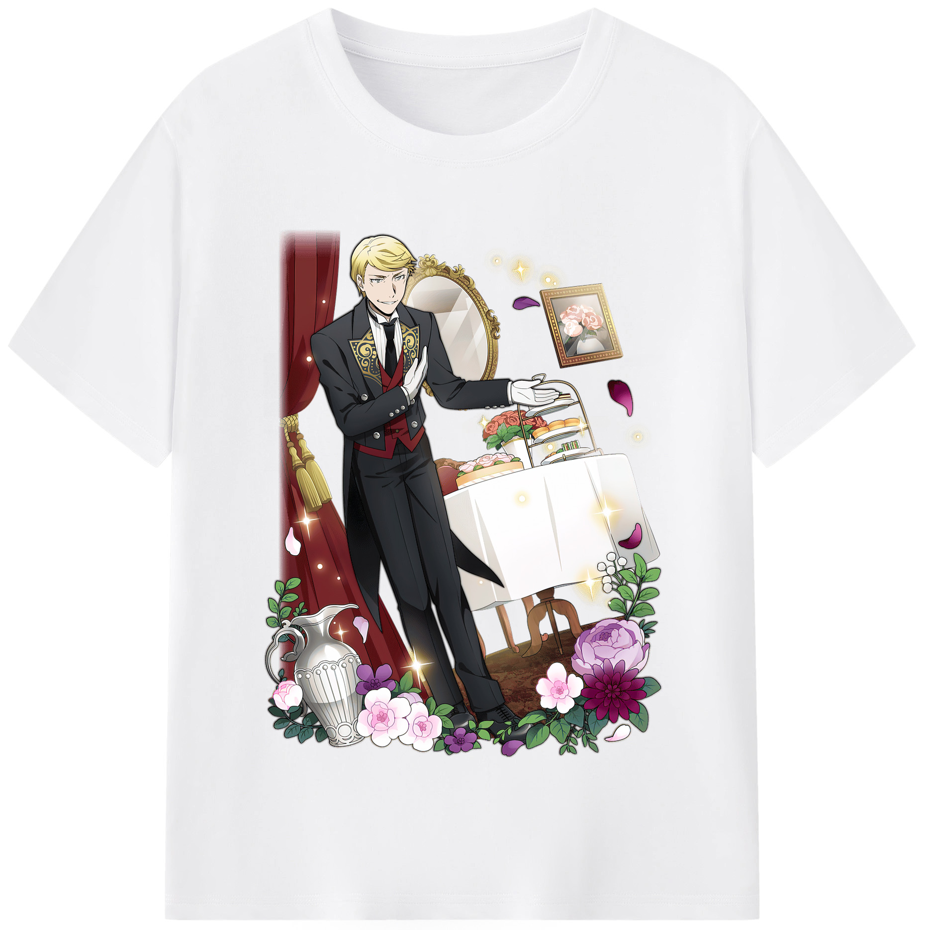 （画像用） 文豪ストレイドッグス Bungo Stray Dogs 綿100％半袖Tシャツ（フロントプリント）