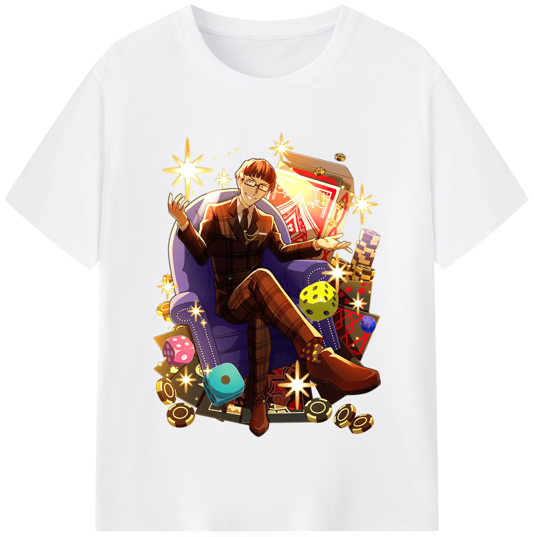 （画像用） 文豪ストレイドッグス Bungo Stray Dogs 綿100％半袖Tシャツ（フロントプリント）
