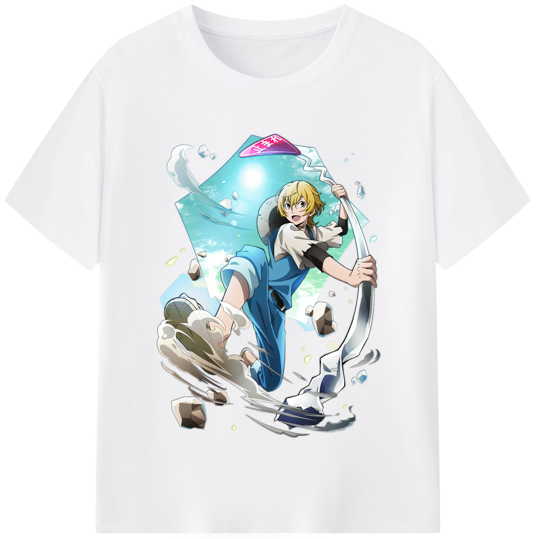 （画像用） 文豪ストレイドッグス Bungo Stray Dogs 綿100％半袖Tシャツ（フロントプリント）