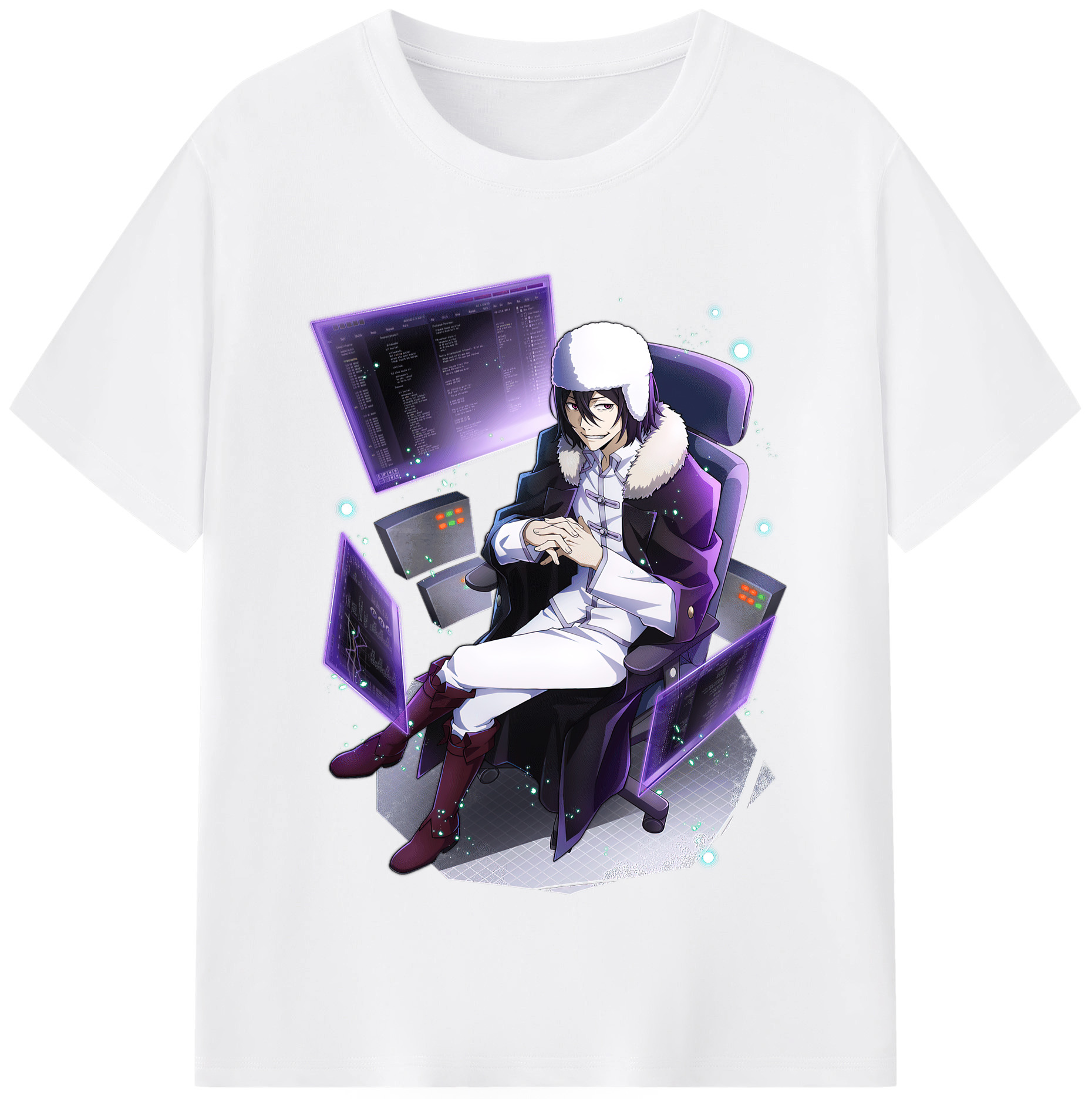 （画像用） 文豪ストレイドッグス Bungo Stray Dogs 綿100％半袖Tシャツ（フロントプリント）